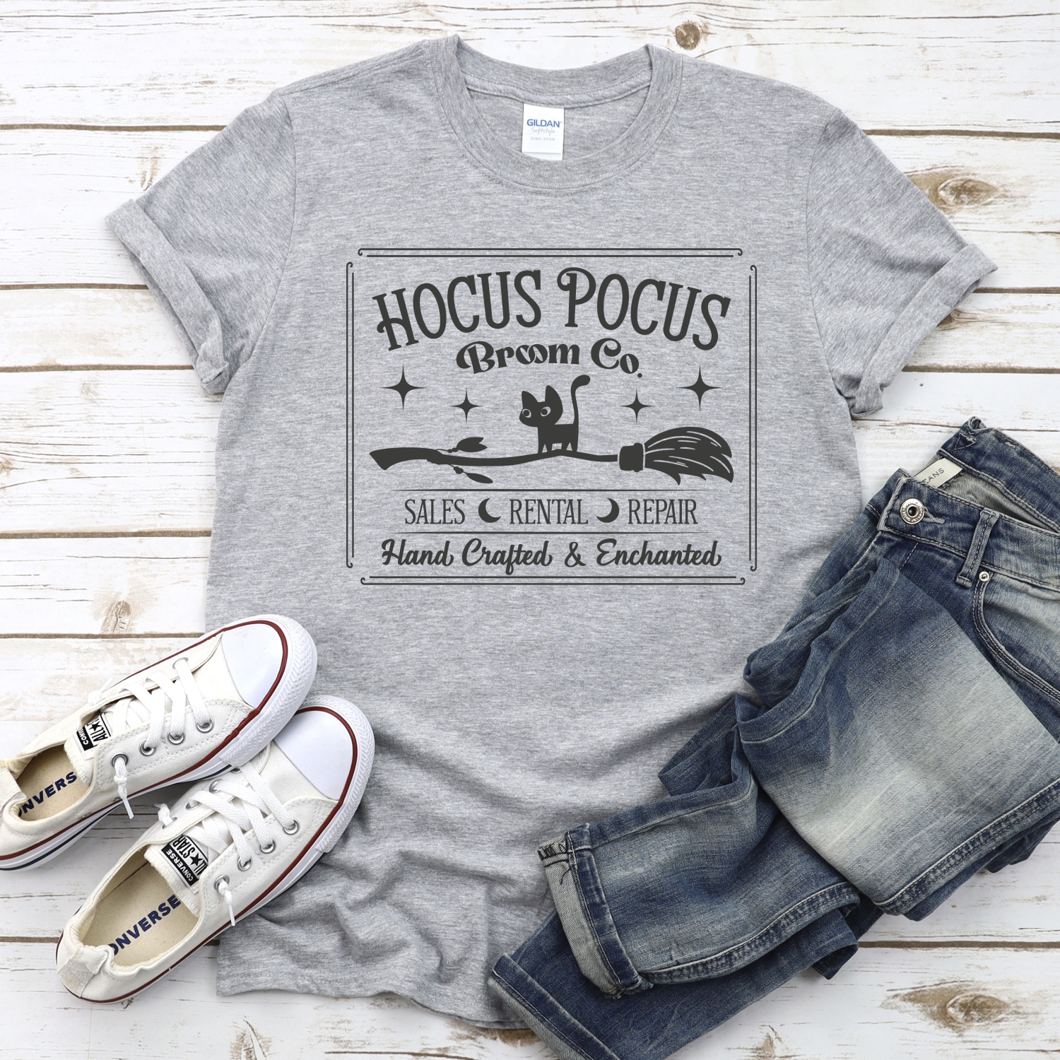 Hocus Pocus Broom company cat *DTF* Transfer - Image 2