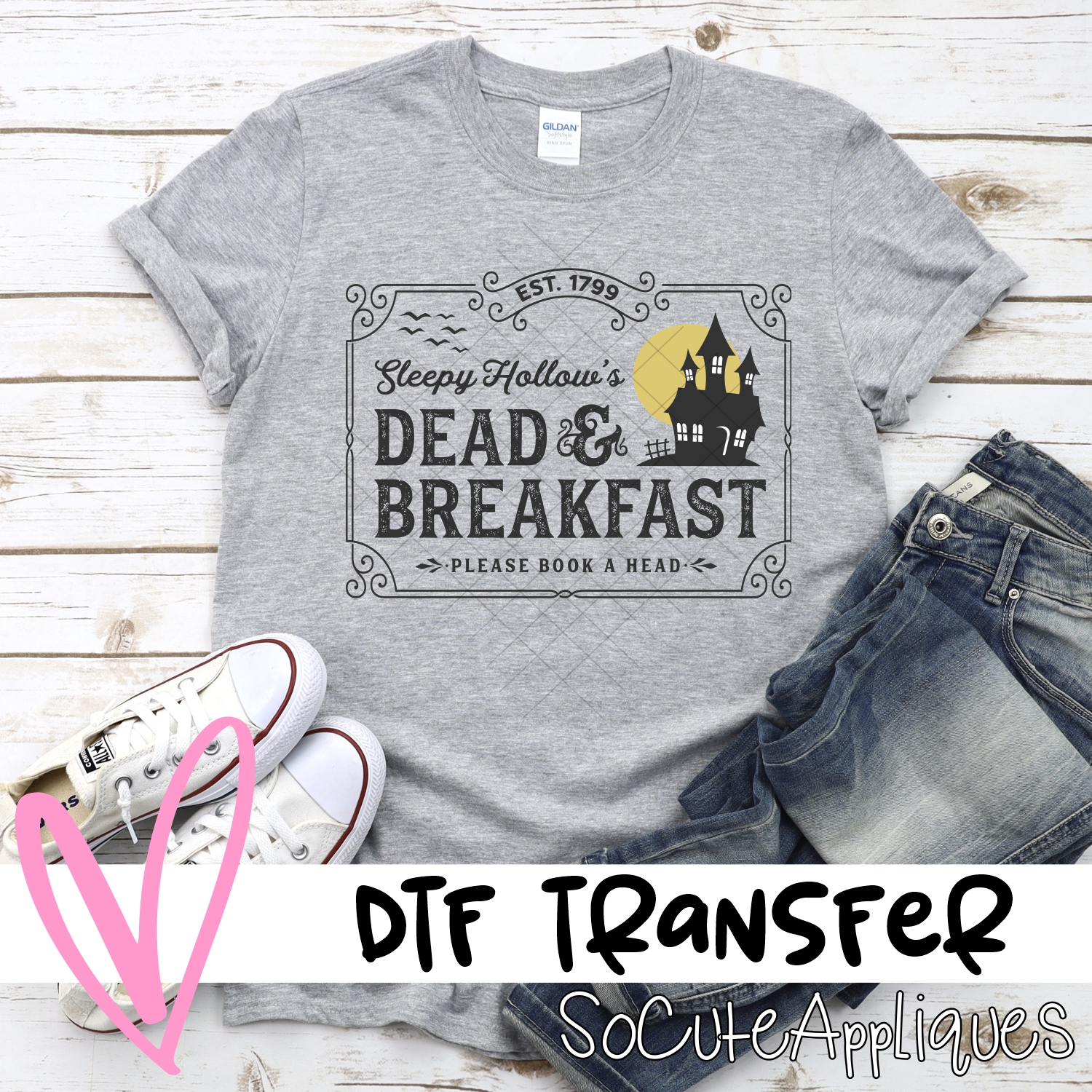 Sleepy hollow dead and breakfast *DTF* Transfer