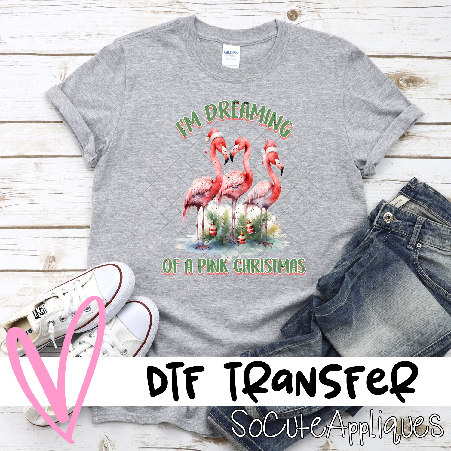 I'm dreaming of a pink Christmas *DTF* Transfer