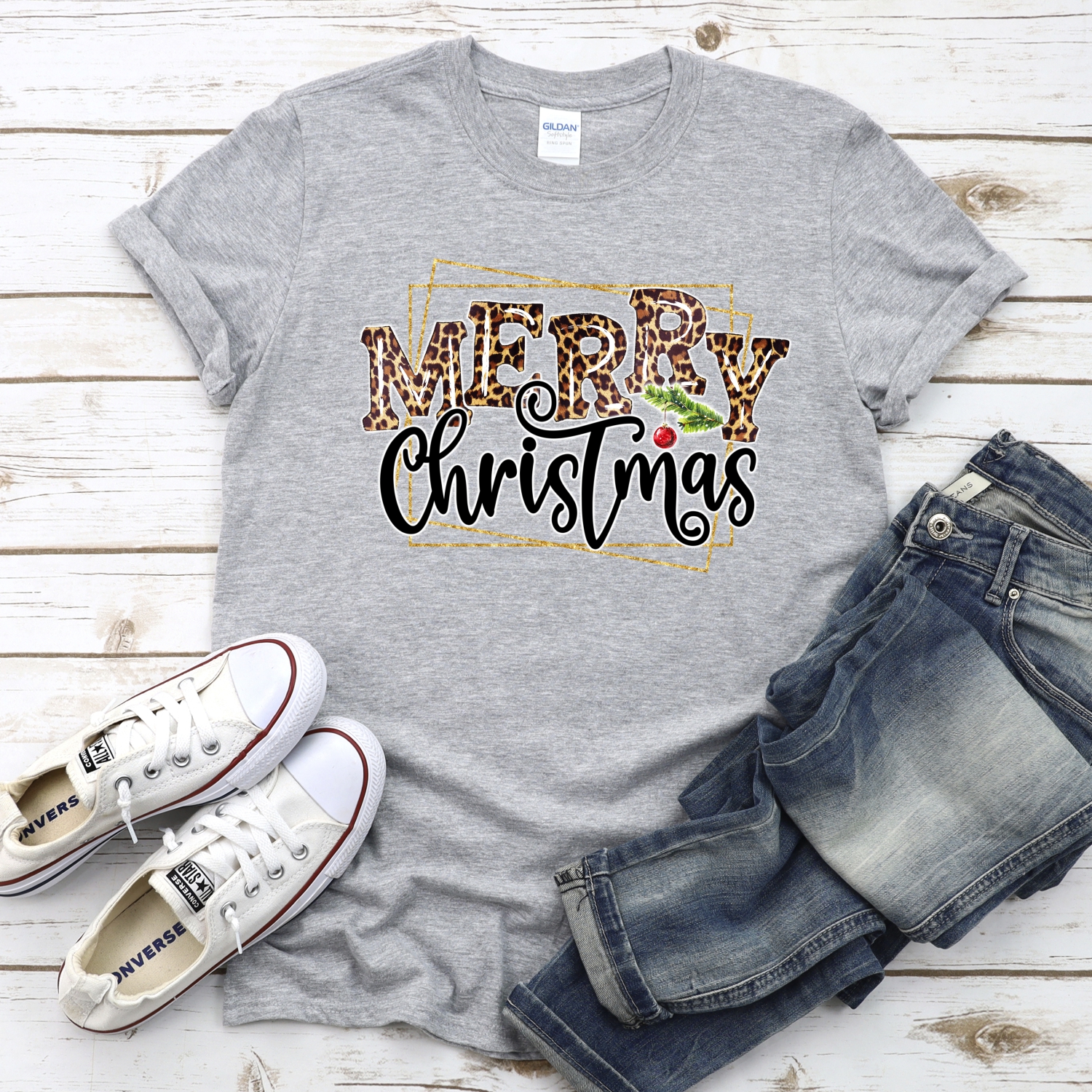 Merry Christmas leopard *DTF* Transfer - Image 2