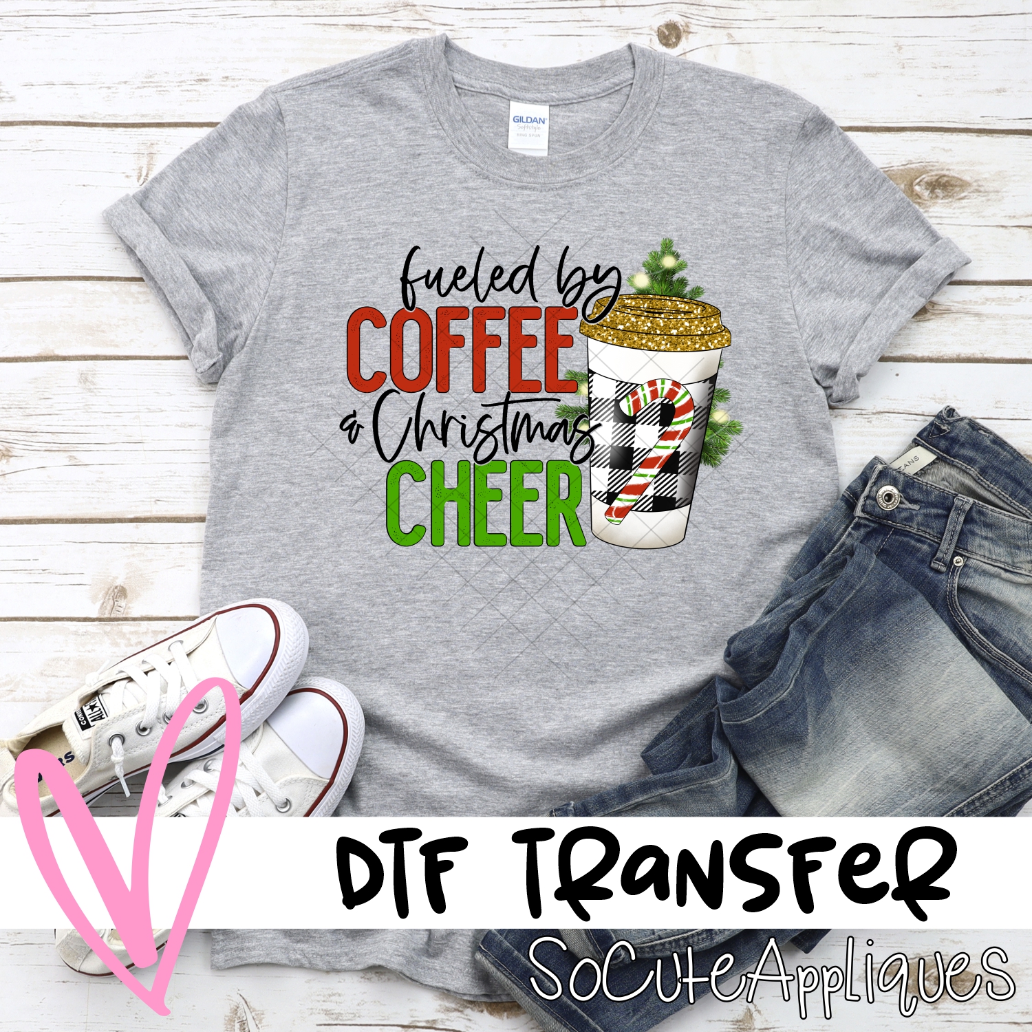 Fueled by coffee and Christmas cheer *DTF* Transfer