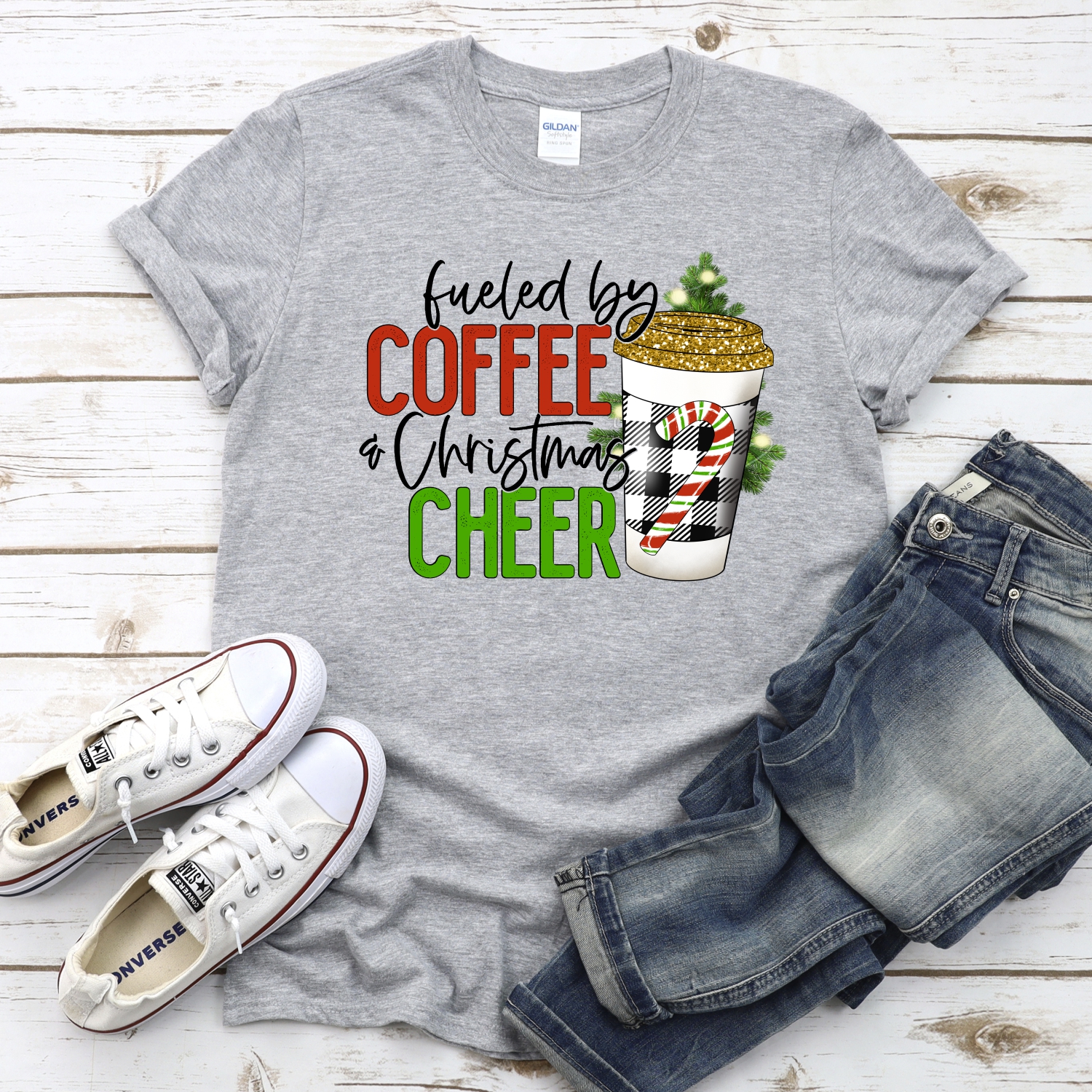 Fueled by coffee and Christmas cheer *DTF* Transfer - Image 2