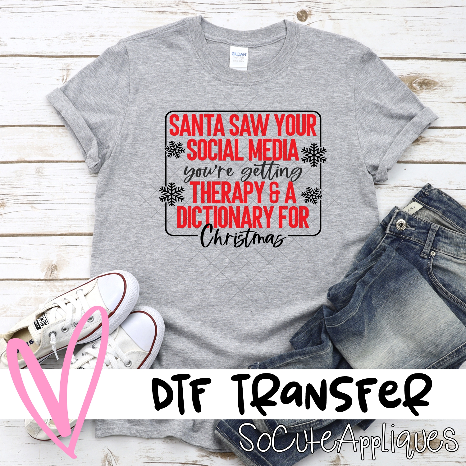 Santa saw your social media *DTF* Transfer