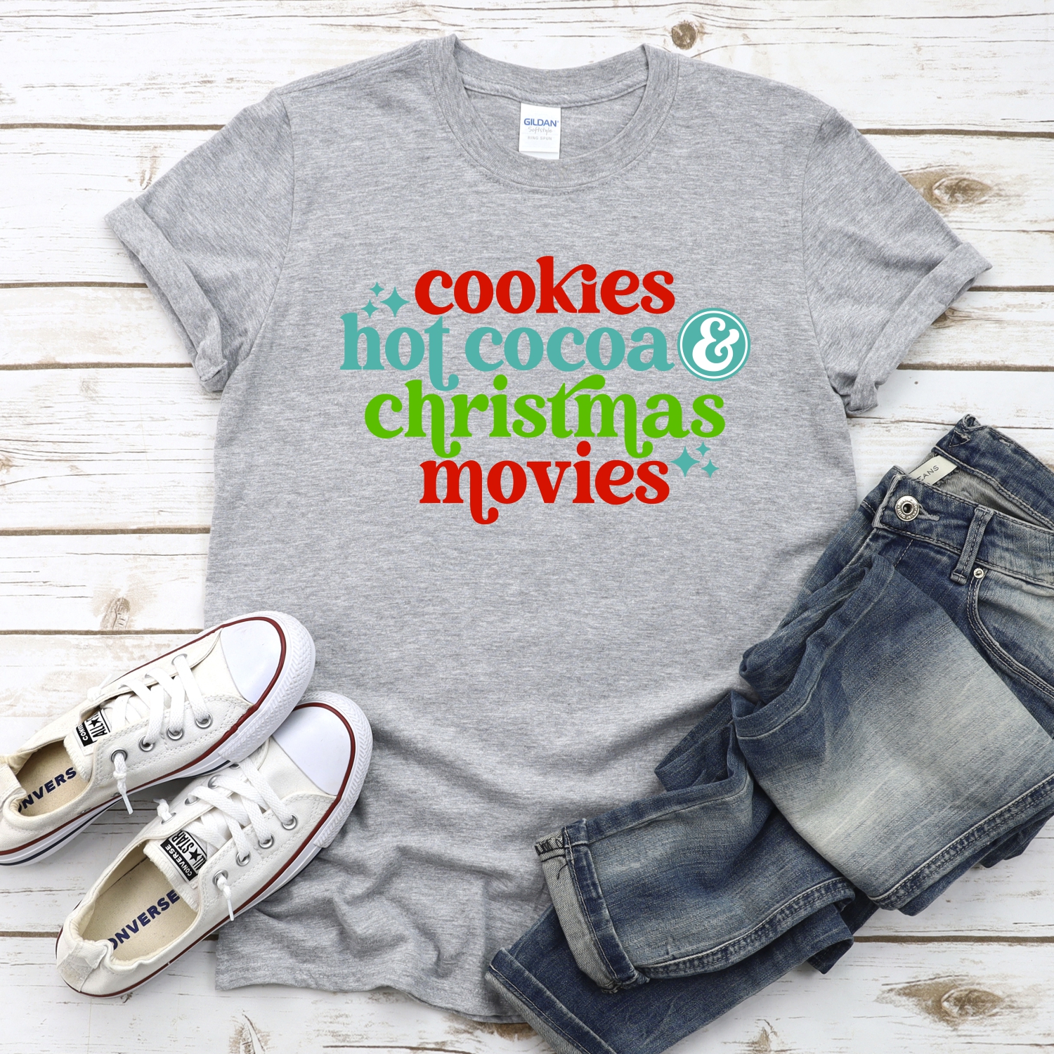 Cookies Hot cocoa and Christmas movies *DTF* Transfer - Image 2