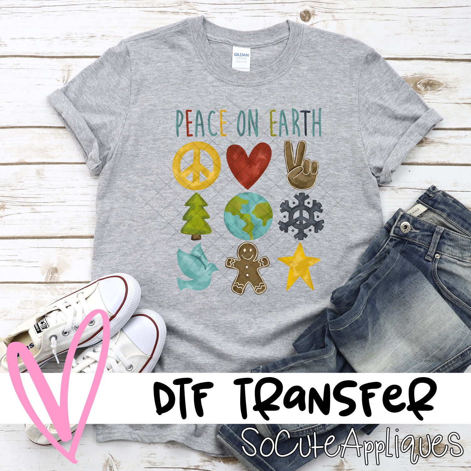 Peace on Earth *DTF* Transfer