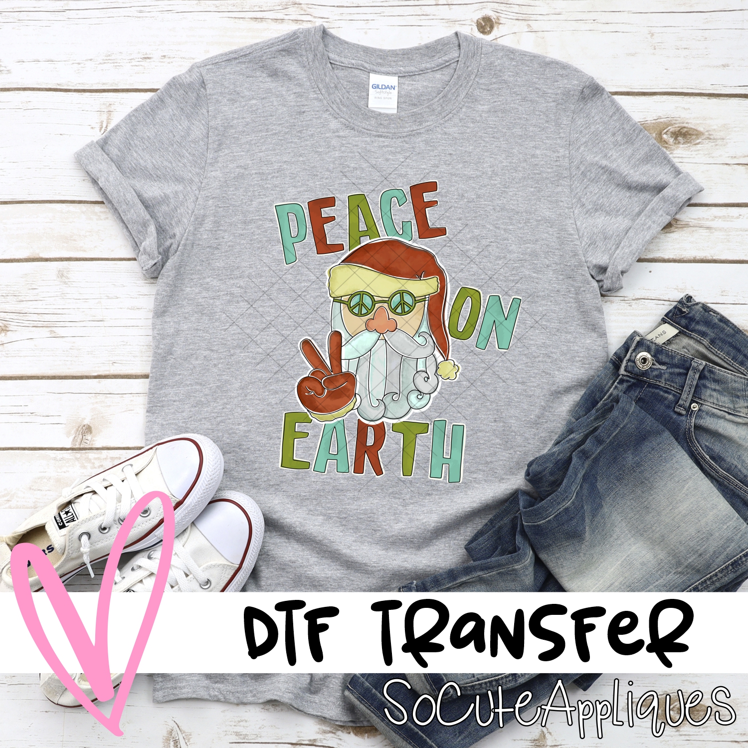 Peace on earth Santa *DTF* Transfer