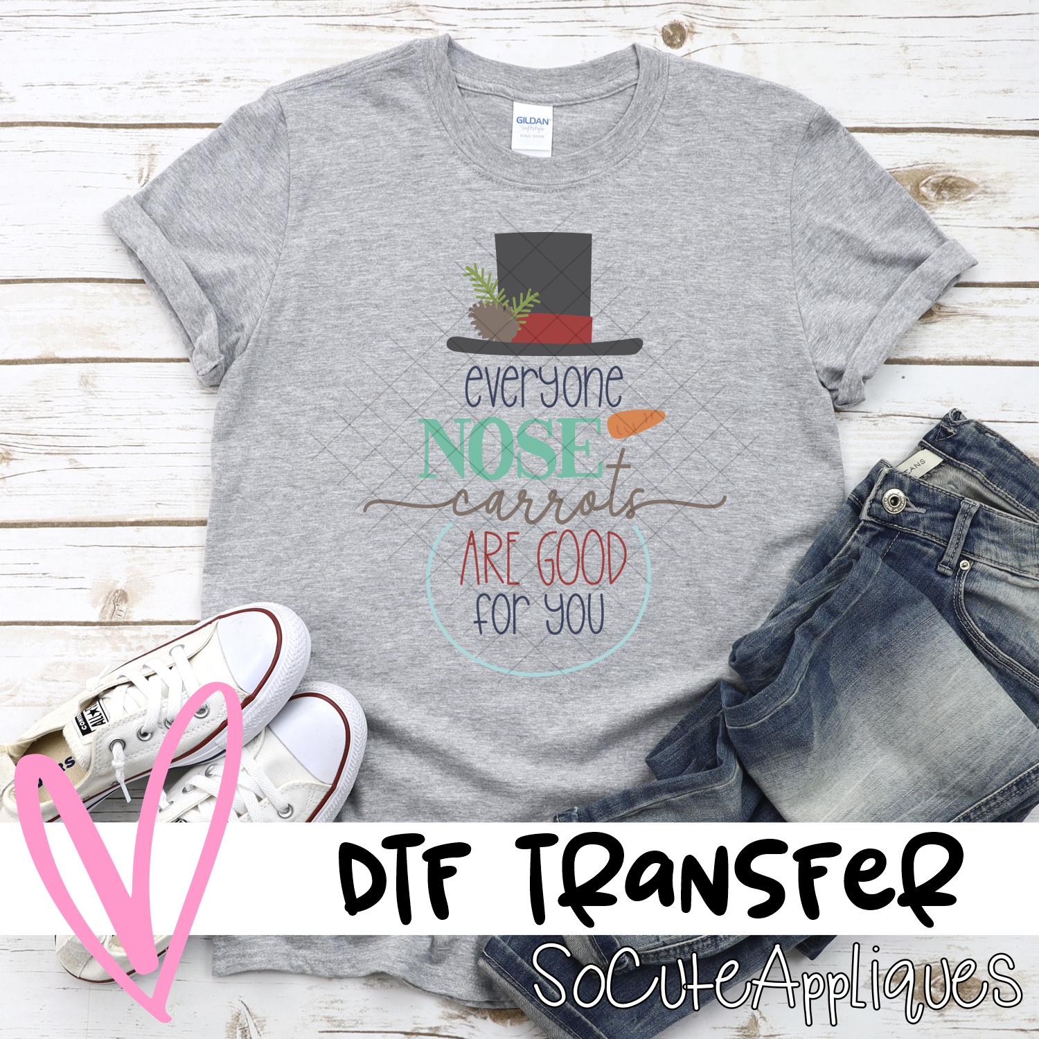 Everyone nose carrots are good for you *DTF* Transfer