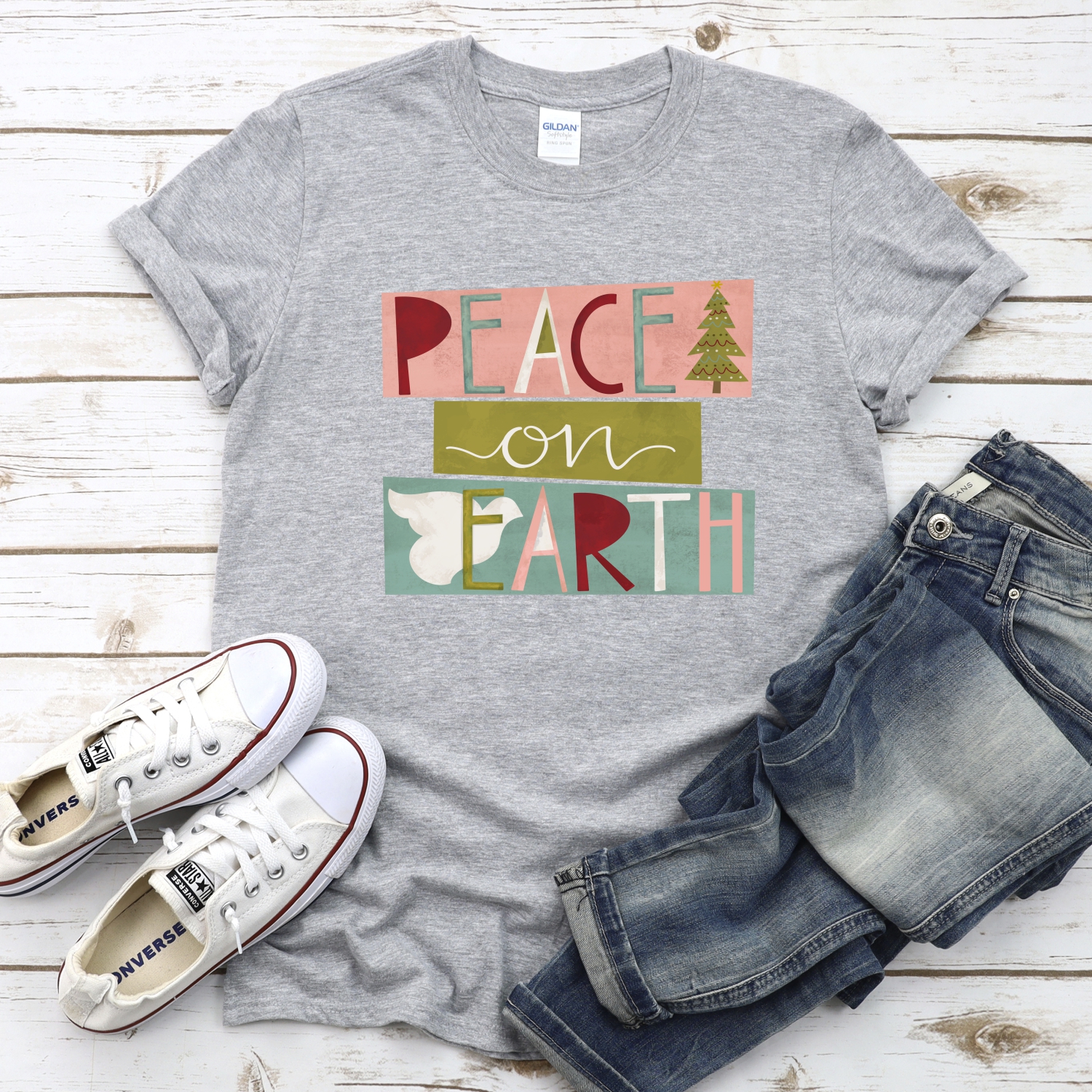 Peace on Earth squares *DTF* Transfer - Image 2