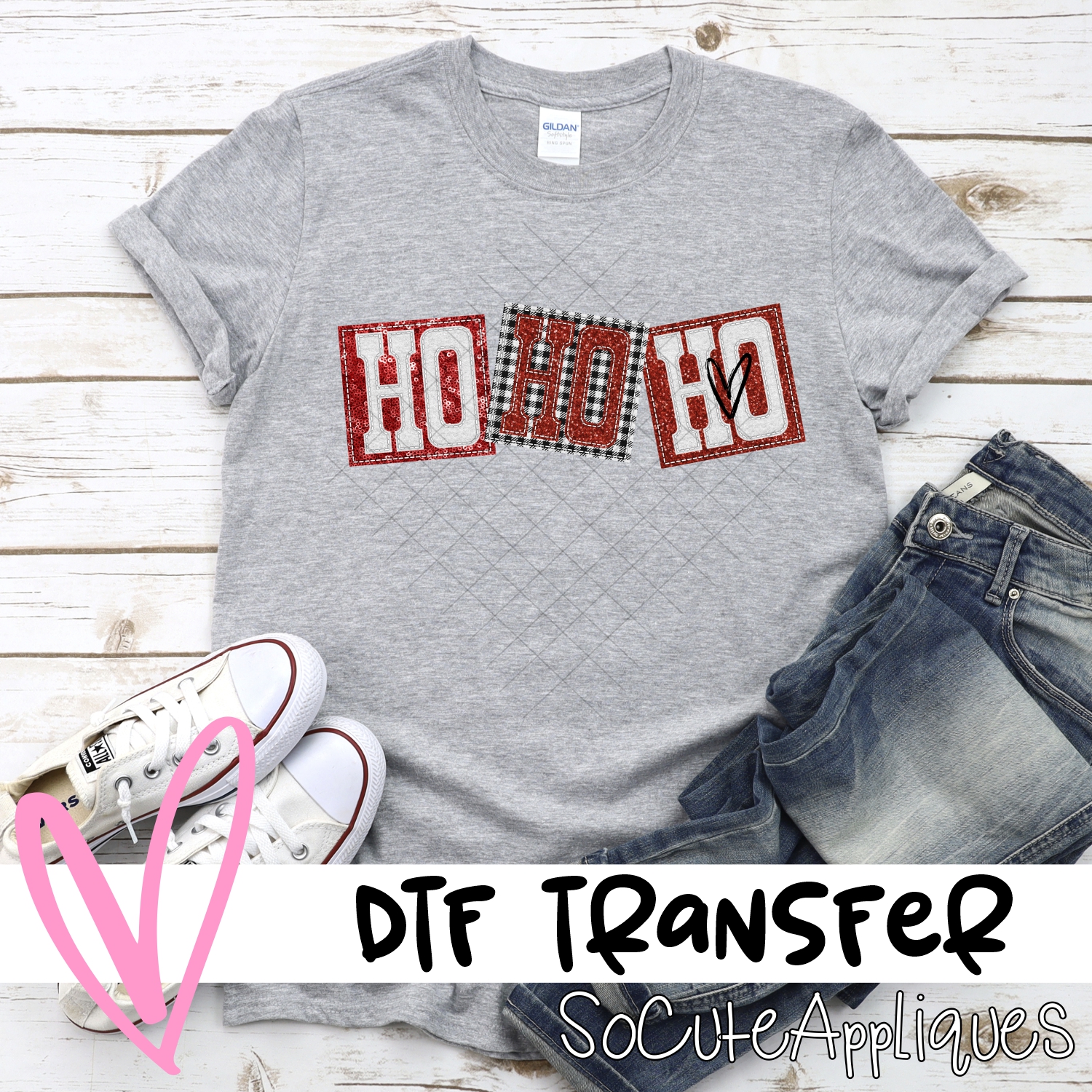 ho ho ho squares *DTF* Transfer