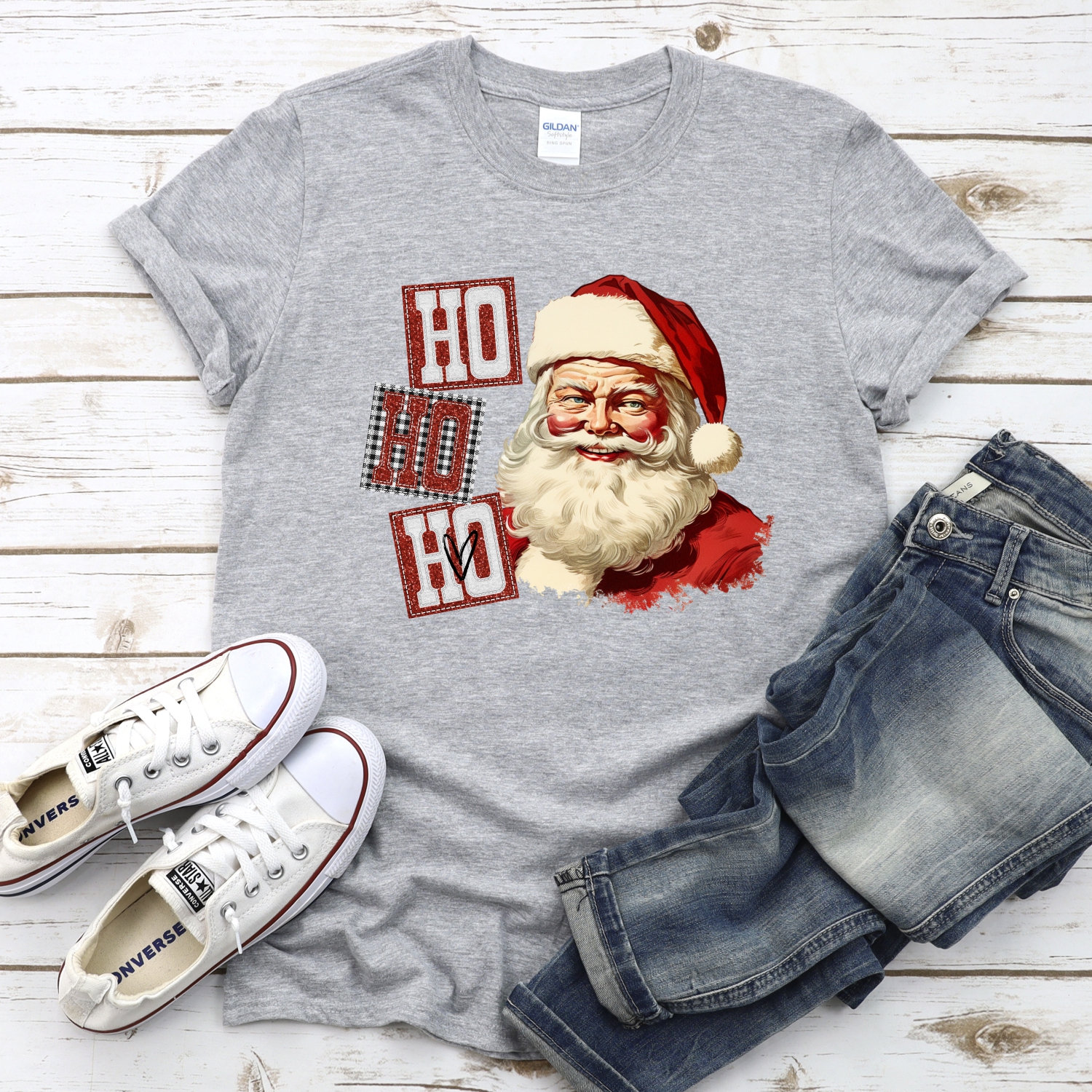 ho ho ho Santa plaid *DTF* Transfer - Image 2