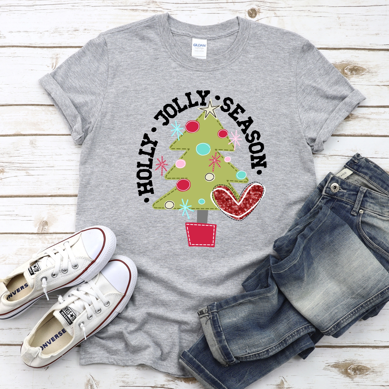 Holly Jolly Season tree *DTF* Transfer - Image 2