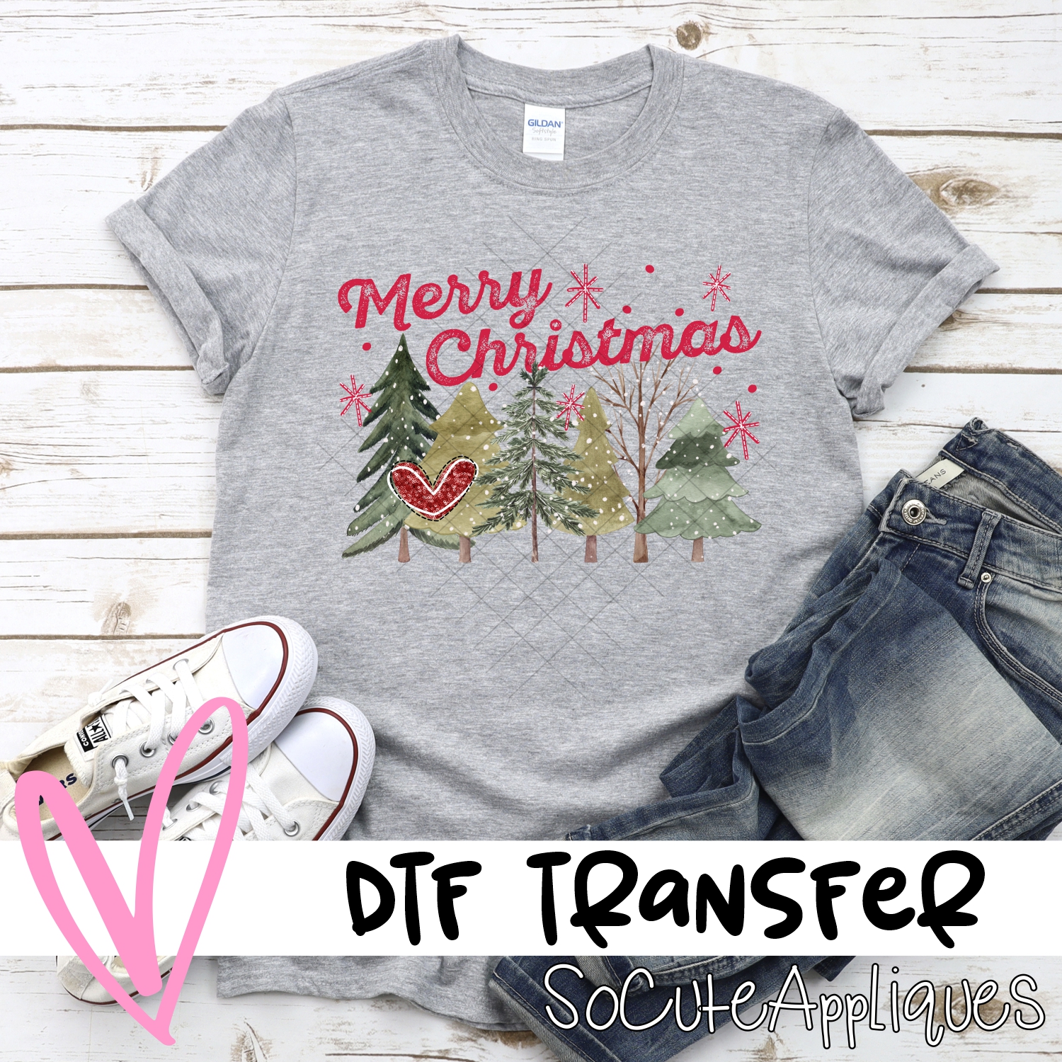 Merry Christmas multi tree *DTF* Transfer