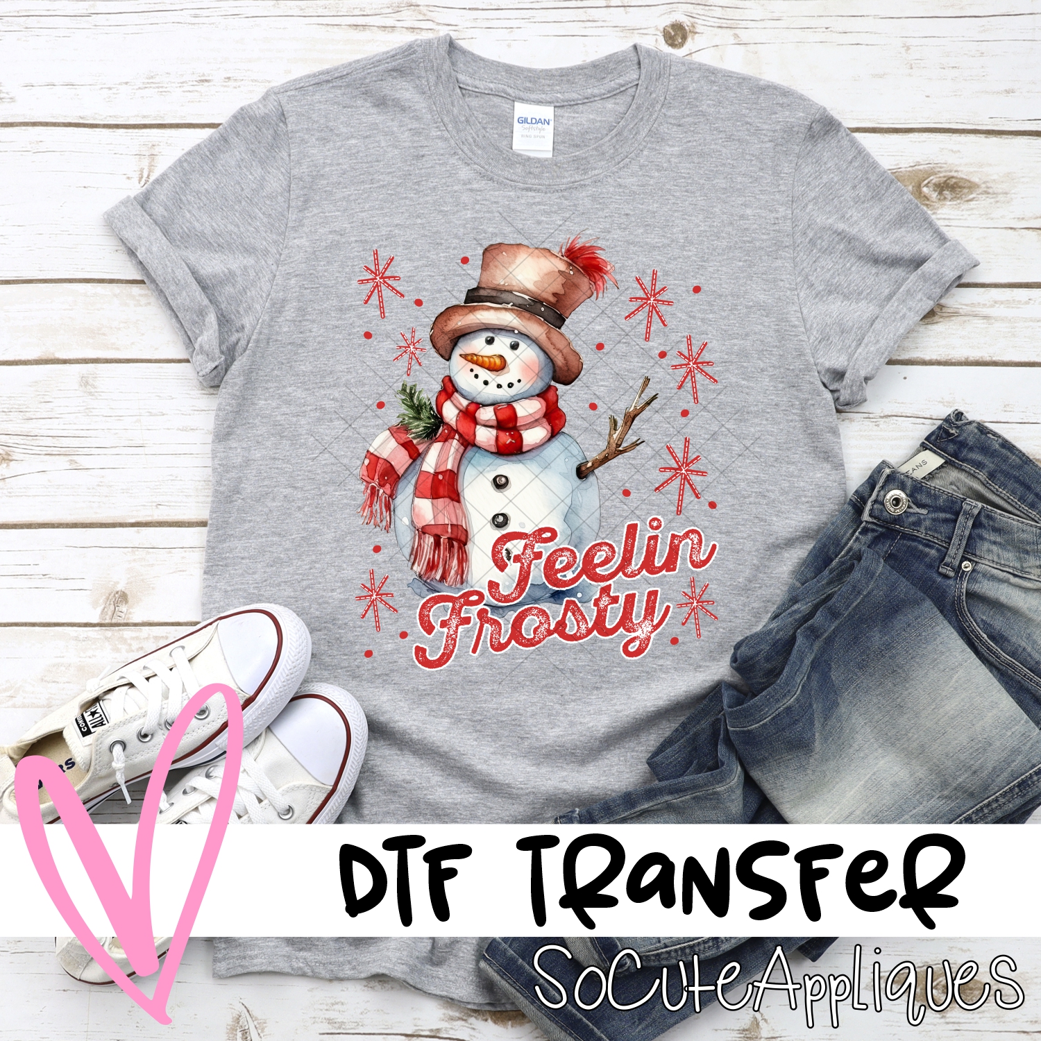 Feelin Frosty red no leopard *DTF* Transfer