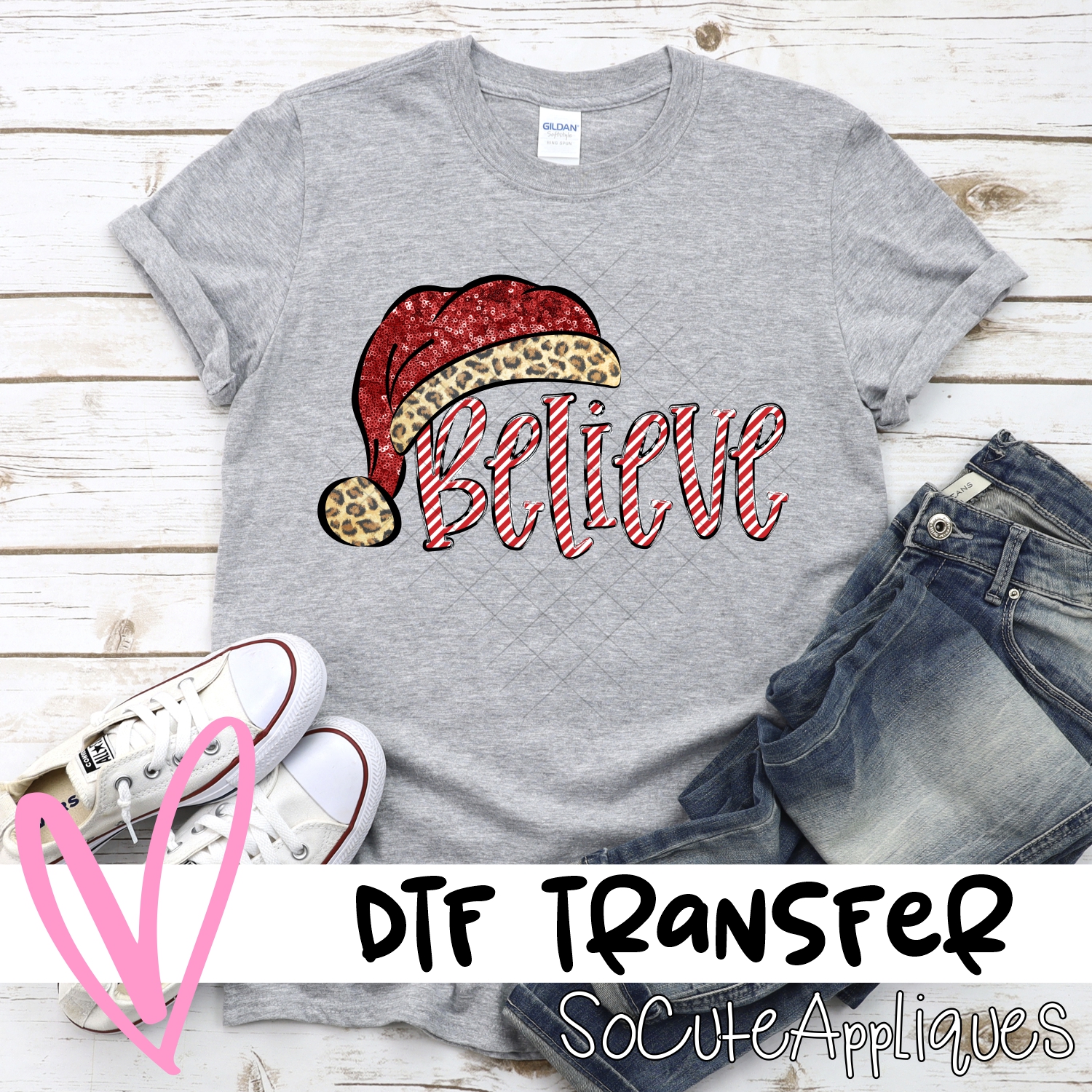 Believe sequin hat *DTF* Transfer