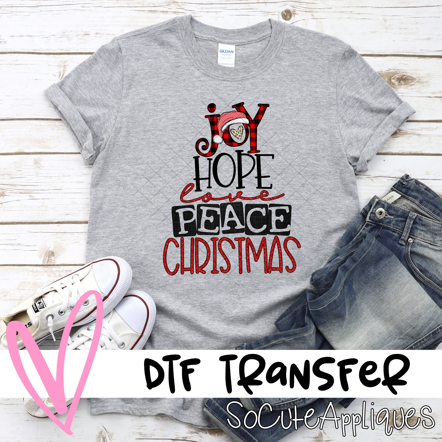Joy hope peace love Christmas *DTF* Transfer
