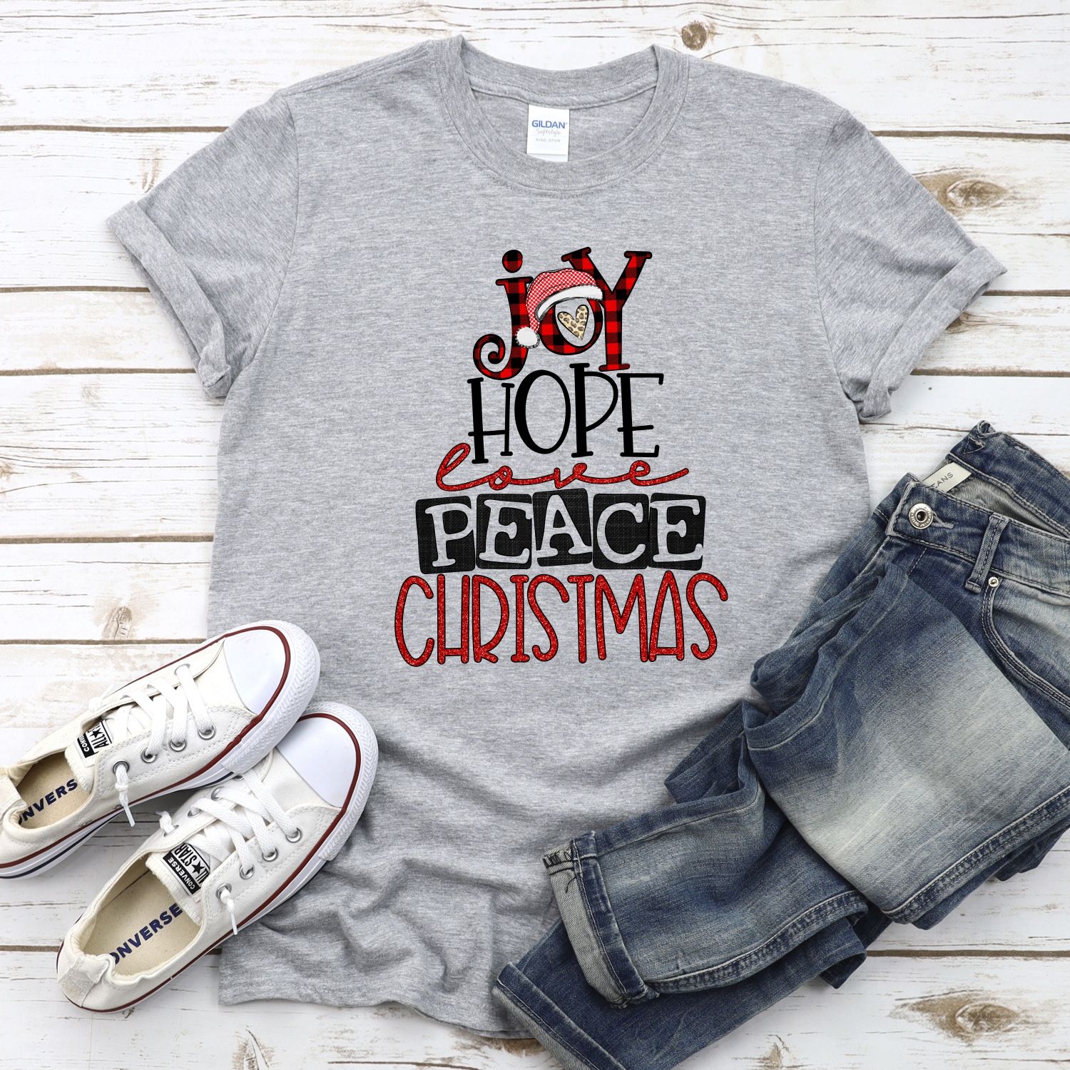 Joy hope peace love Christmas *DTF* Transfer - Image 2