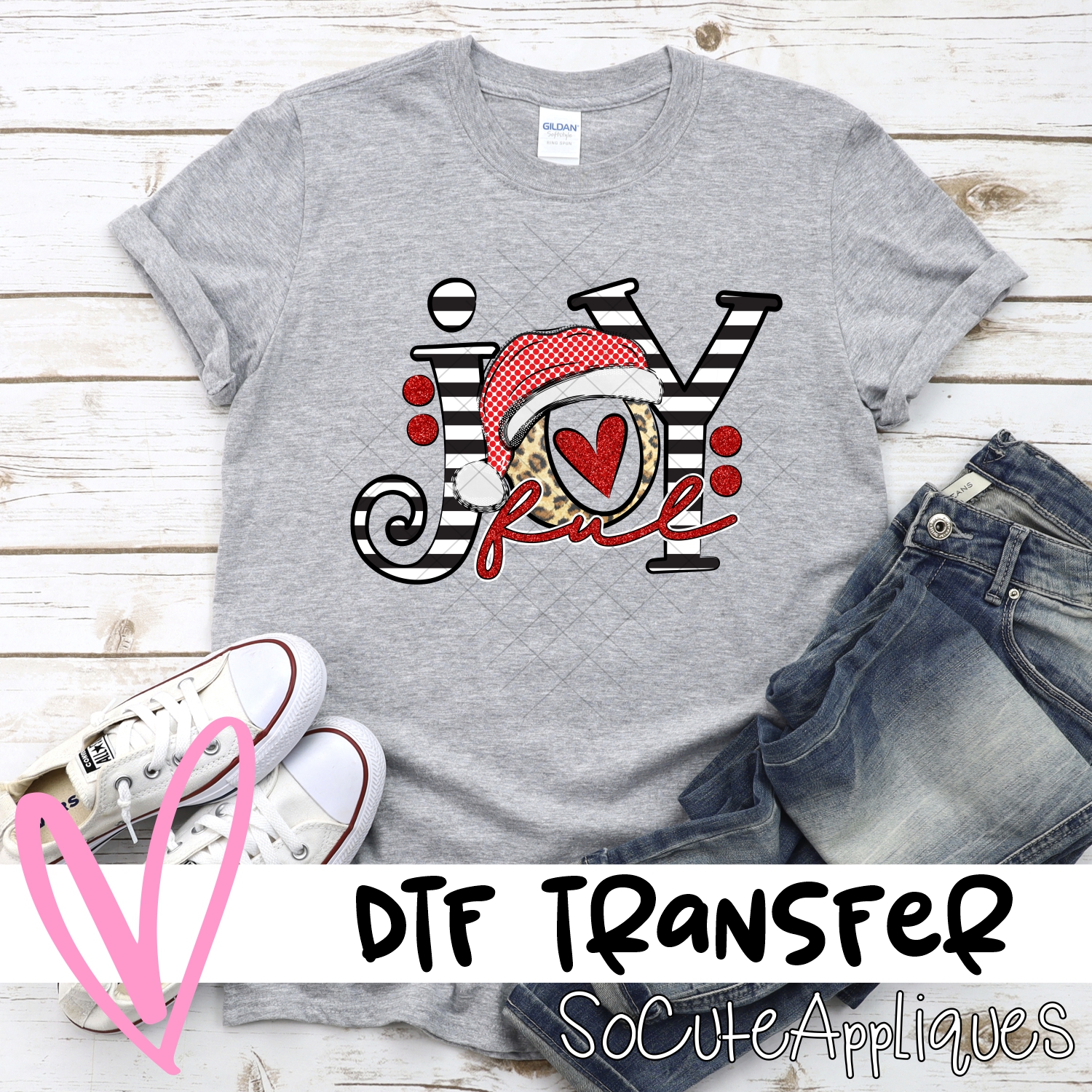 Joyful black stripe leopard O *DTF* Transfer