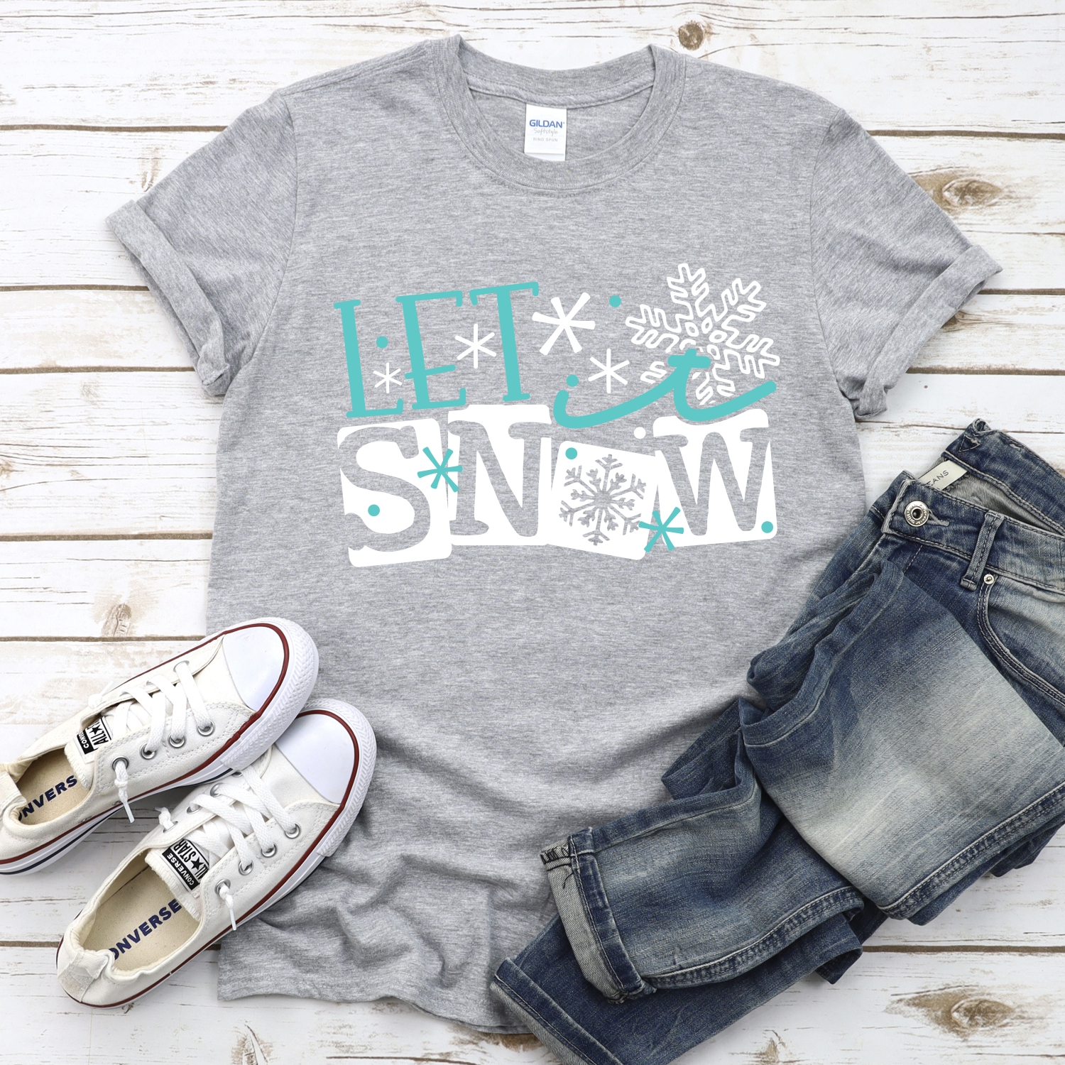 Let it snow squares *DTF* Transfer - Image 2