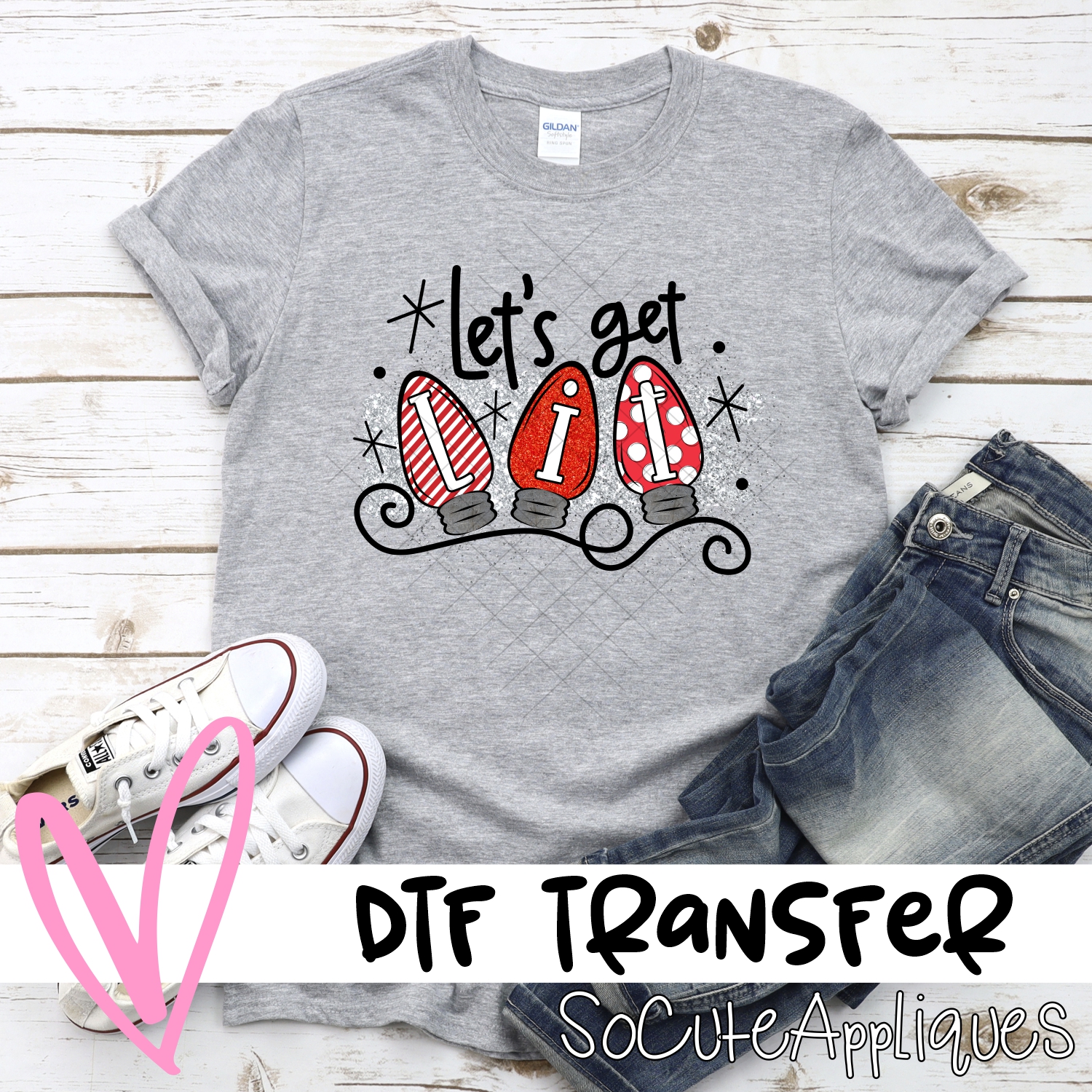 Lets get lit red bulbs *DTF* Transfer