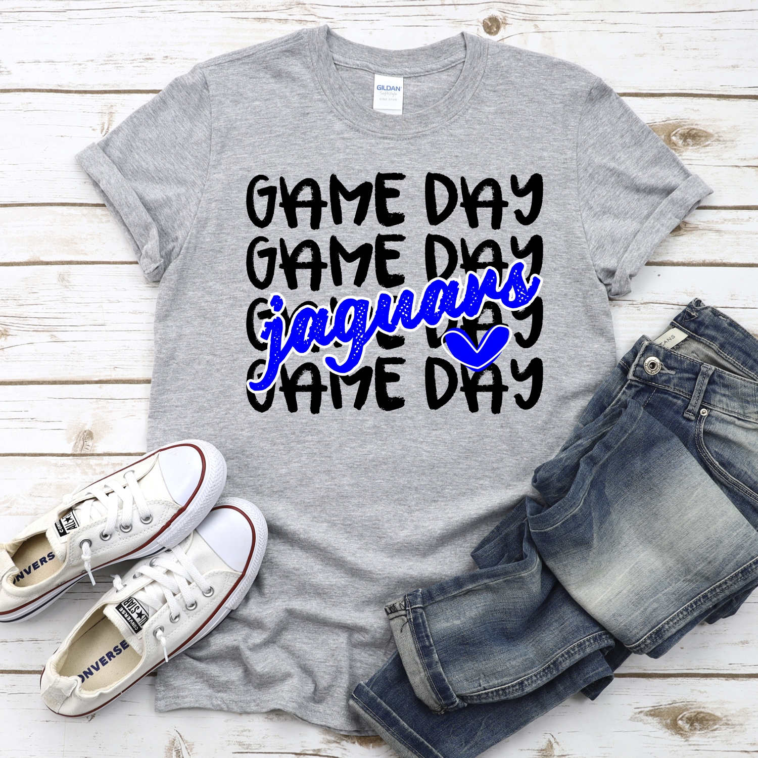 CUSTOM JAGUARS Game Day stacked BLACK *DTF* Transfer - Image 2