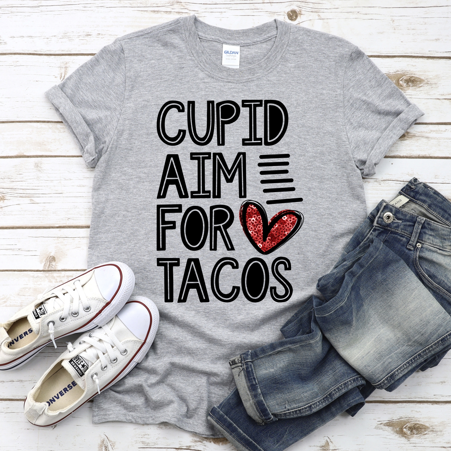 Cupid aim for tacos *DTF* Transfer - Image 2