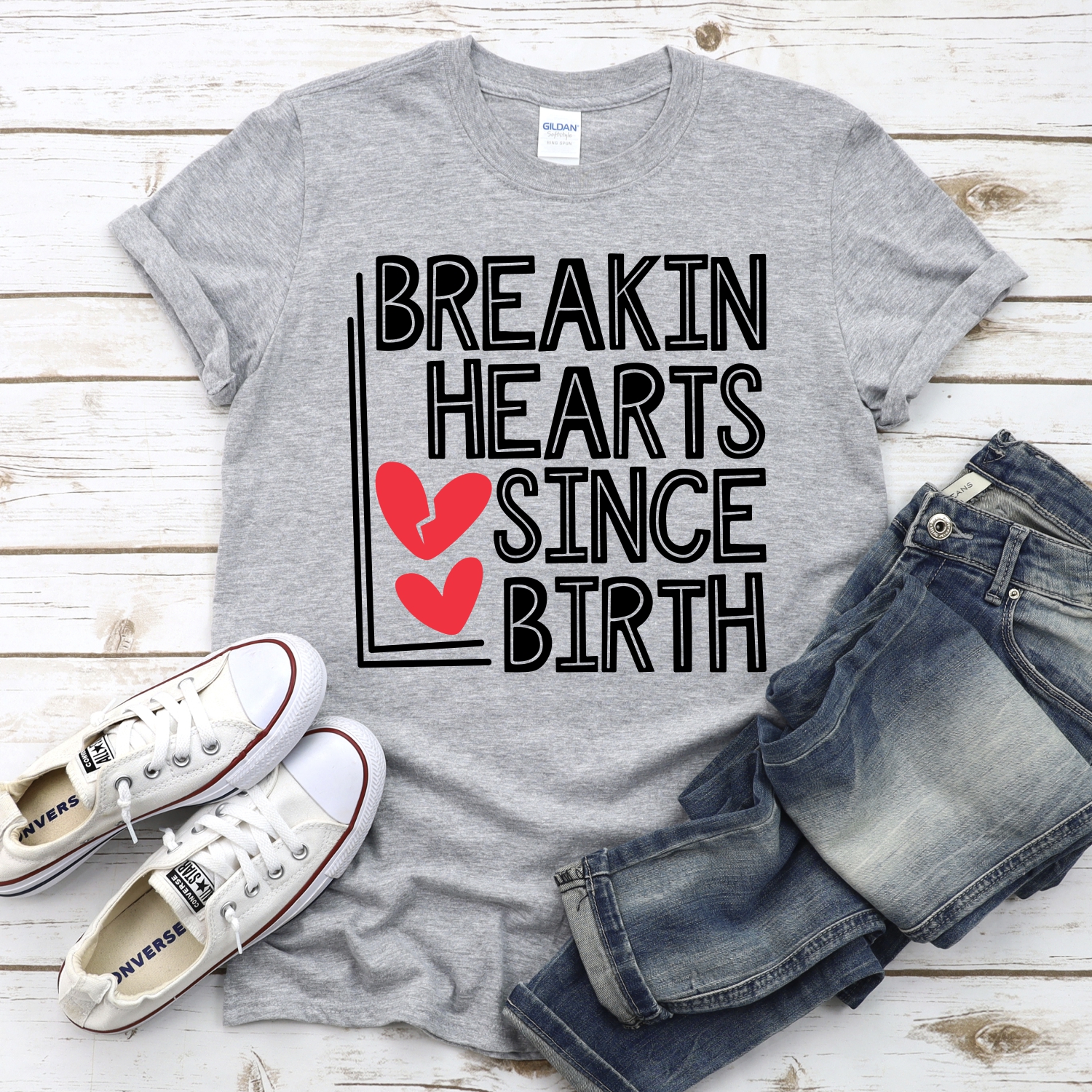 Breakin hearts since birth *DTF* Transfer - Image 2