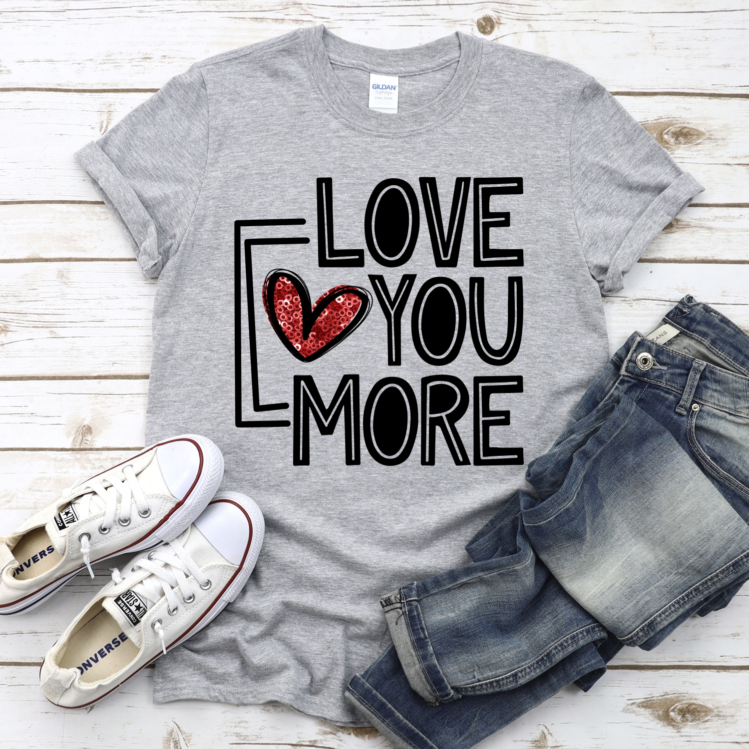 Love you more *DTF* Transfer - Image 2