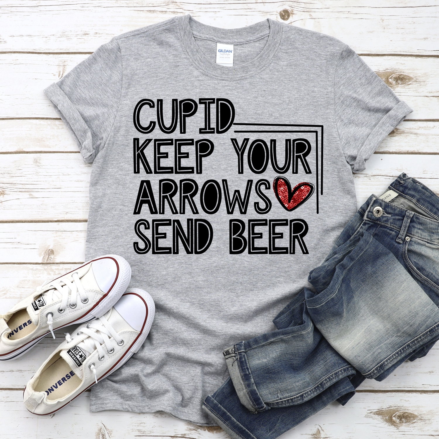 Cupid keep your arrows send beer *DTF* Transfer - Image 2