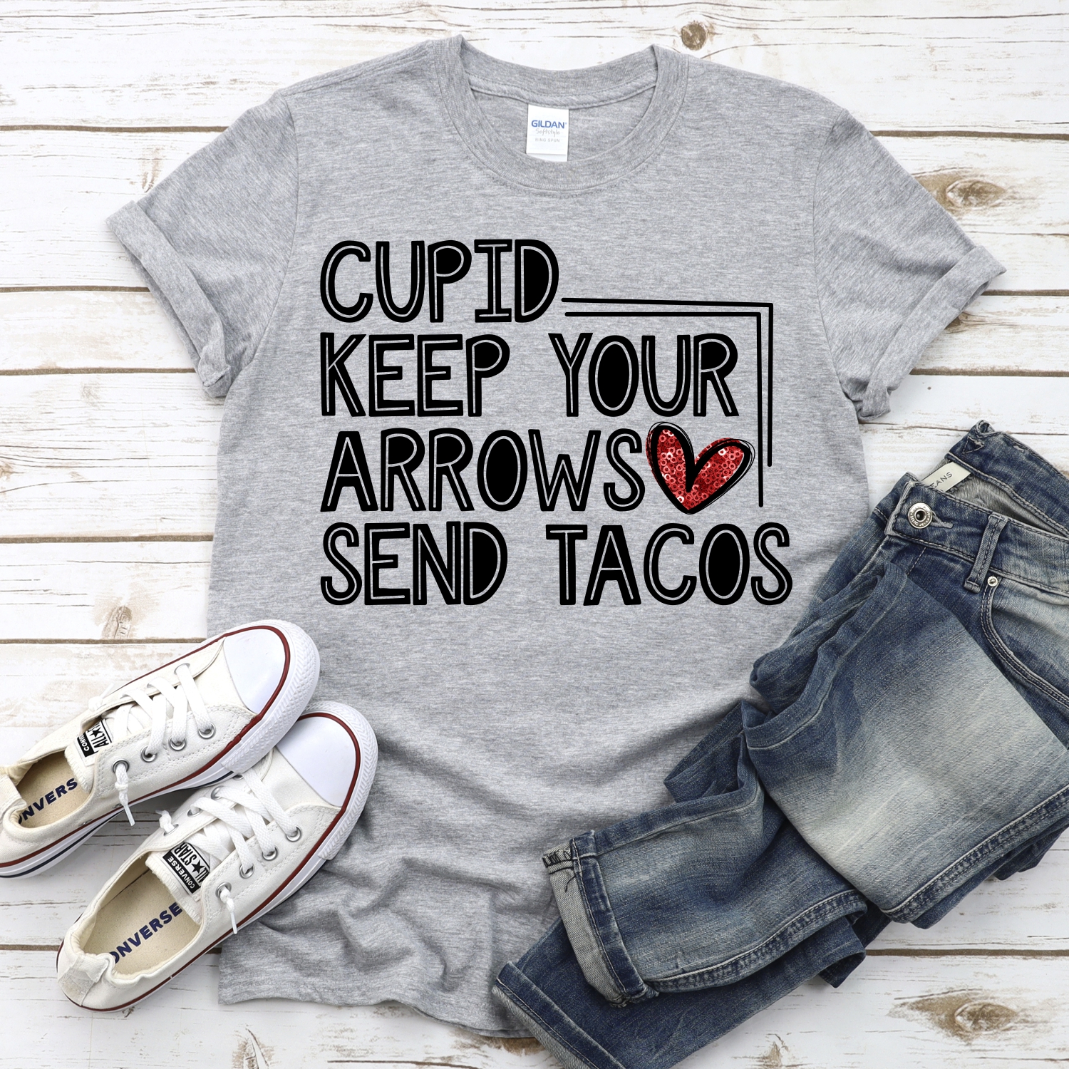 Cupid keep your arrows send tacos *DTF* Transfer - Image 2