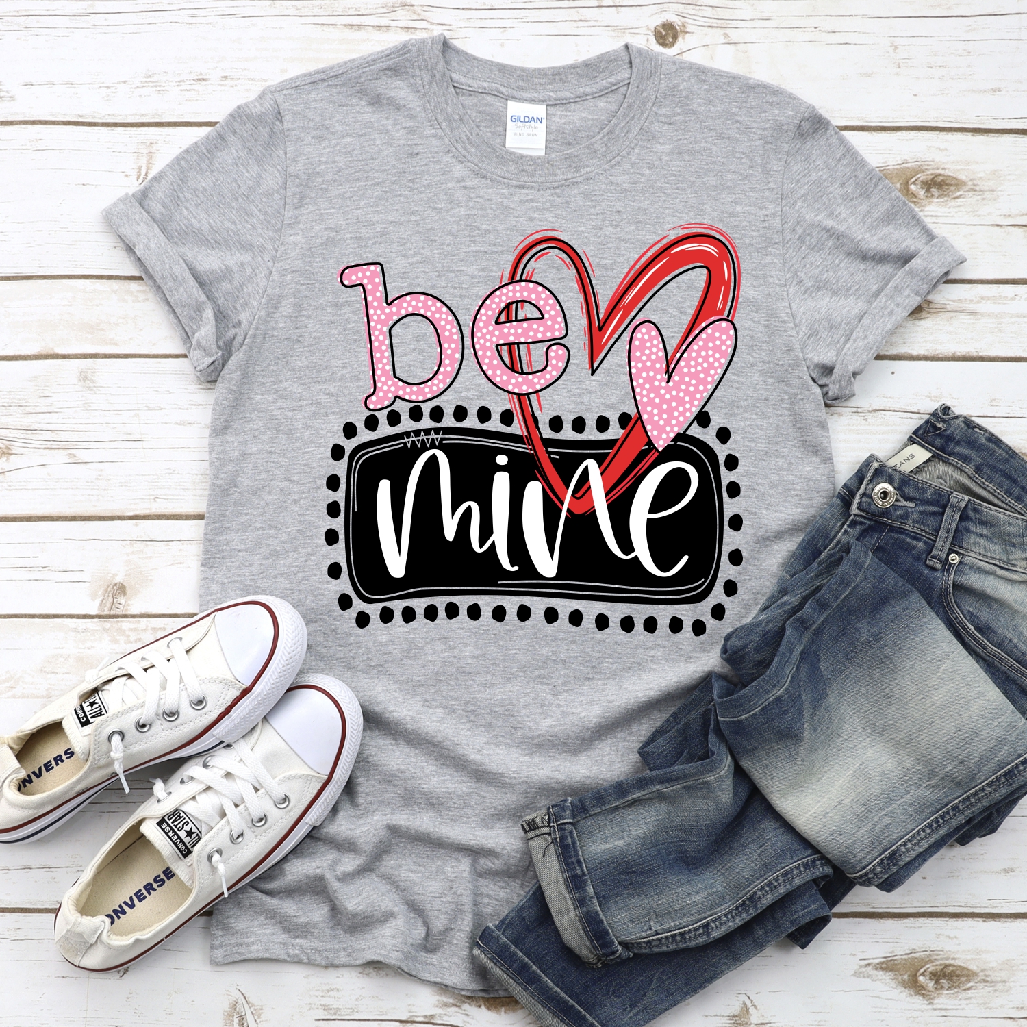 Be mine double heart *DTF* Transfer - Image 2
