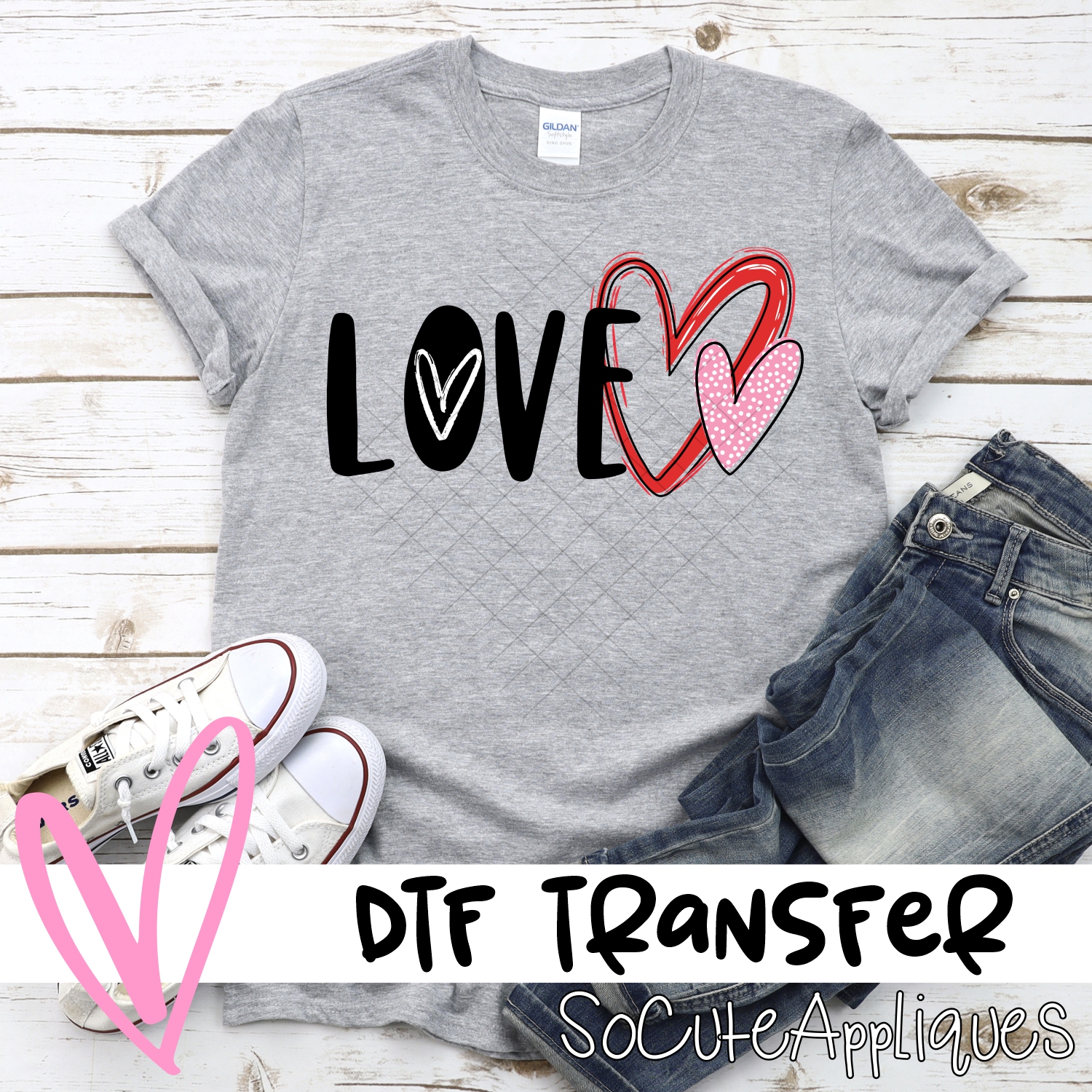 Love heart o *DTF* Transfer