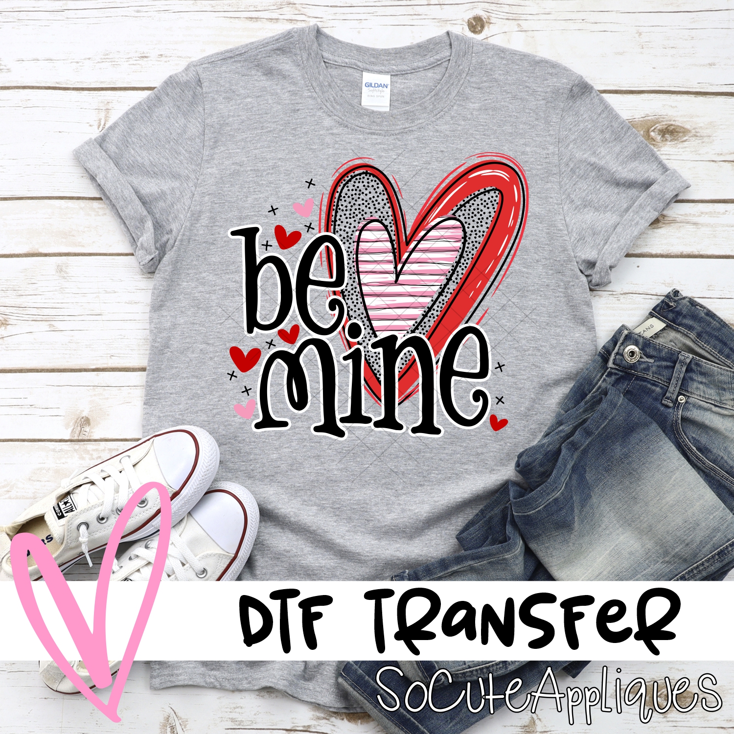 Be mine hearts *DTF* Transfer