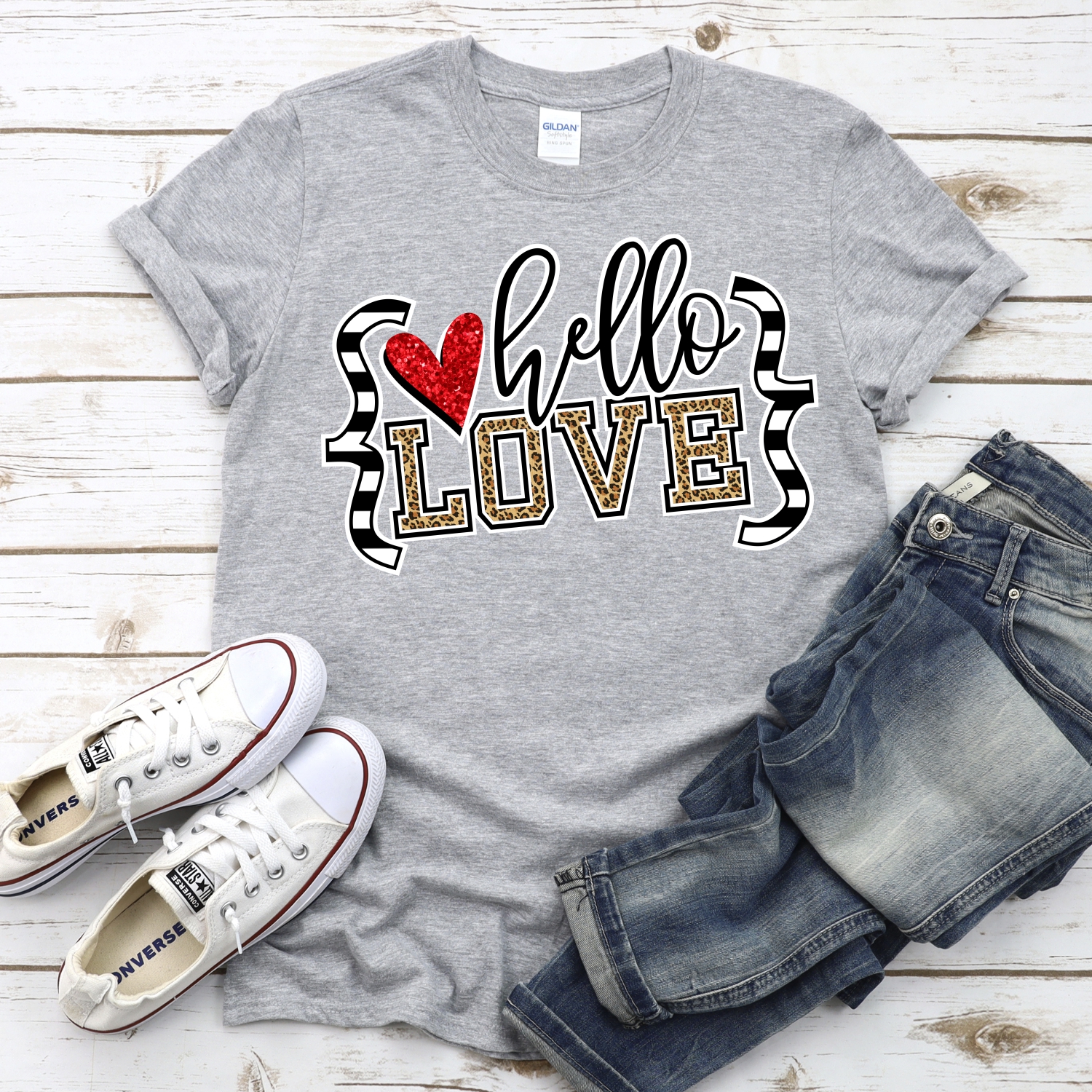 Hello love quotes *DTF* Transfer - Image 2