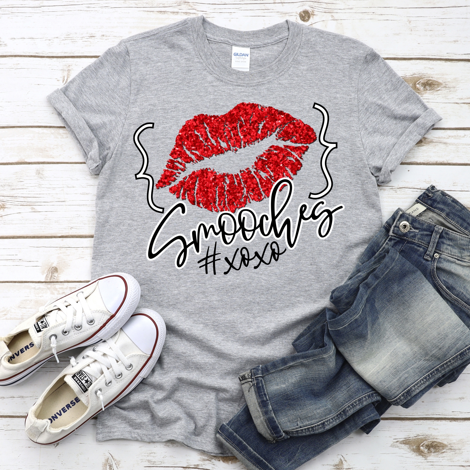Smooches xo lips quotes *DTF* Transfer - Image 2