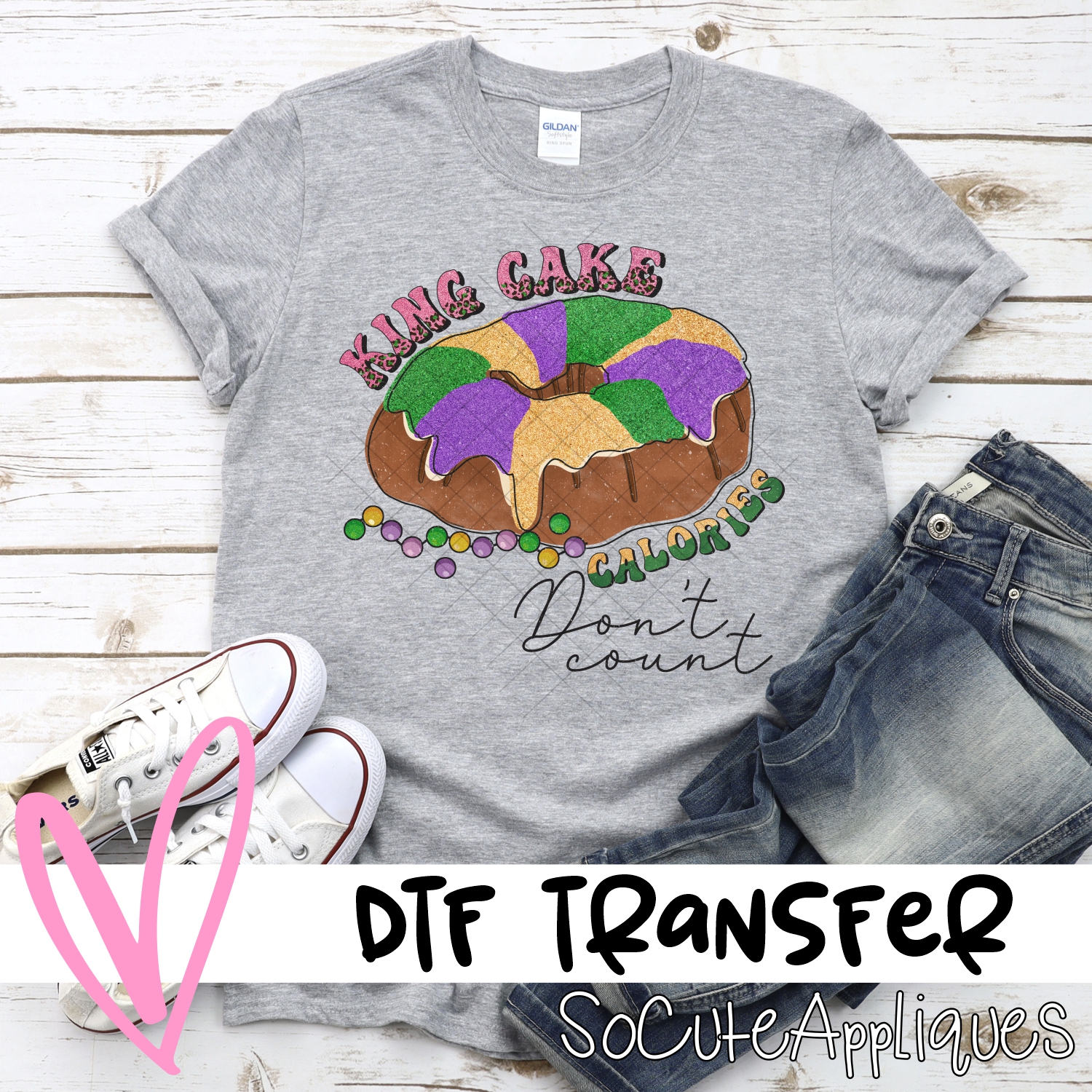 King cake calories dont count *DTF* Transfer