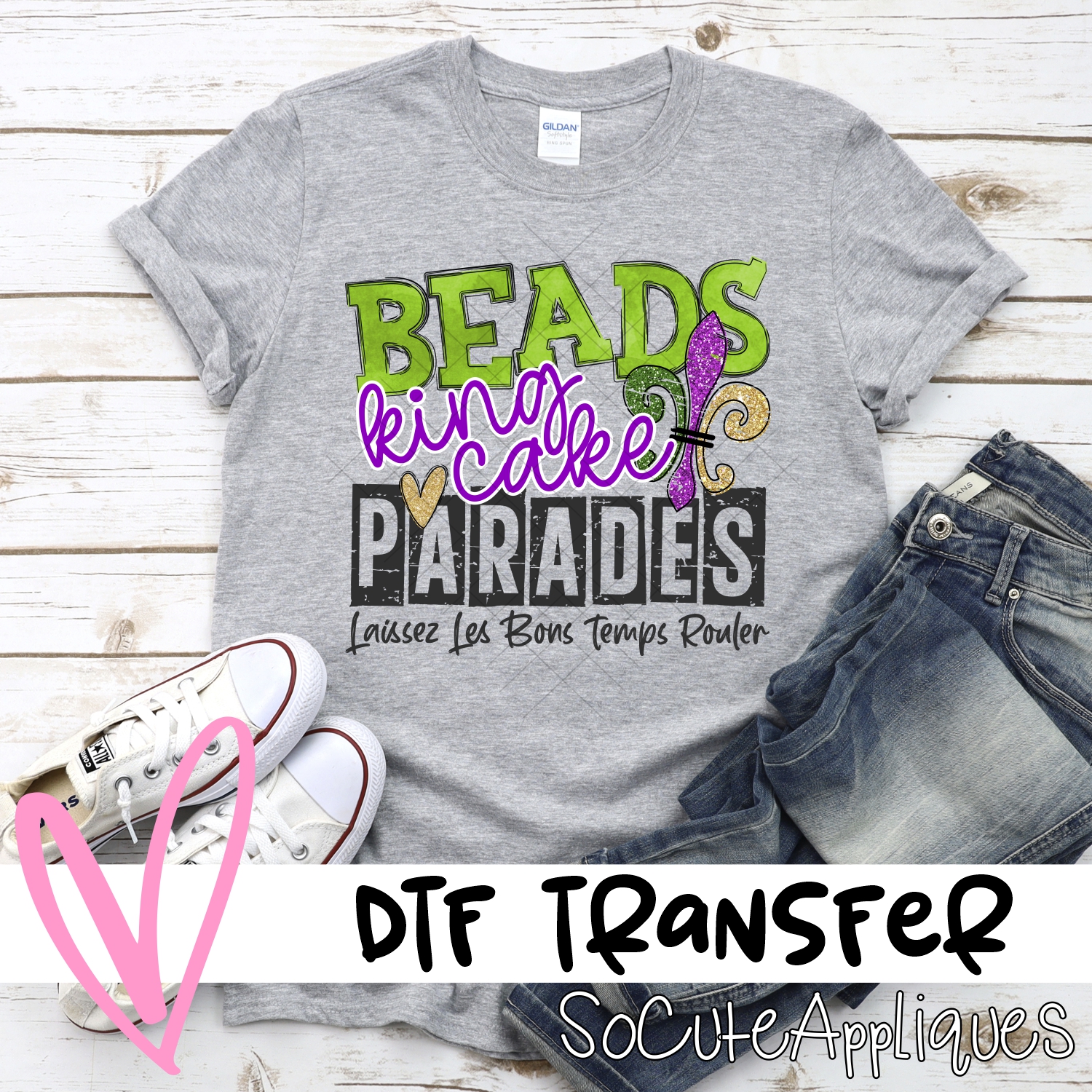 Beads king cake parades *DTF* Transfer