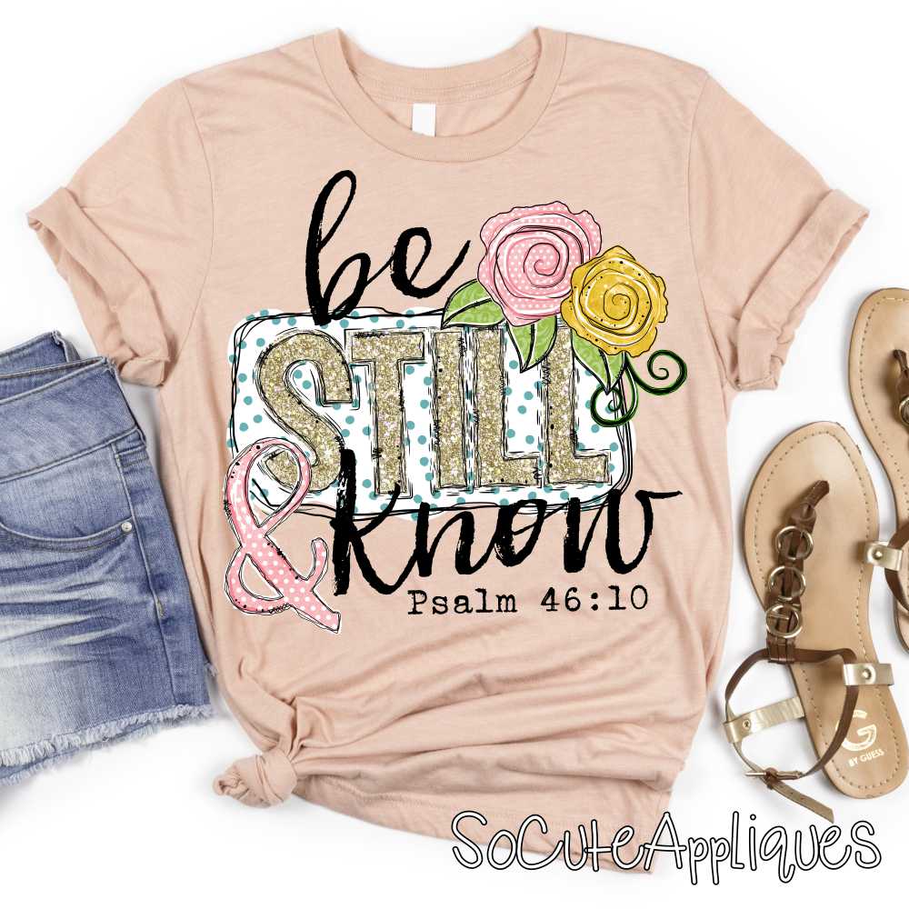 Be still and know GOLD *DTF* Transfer