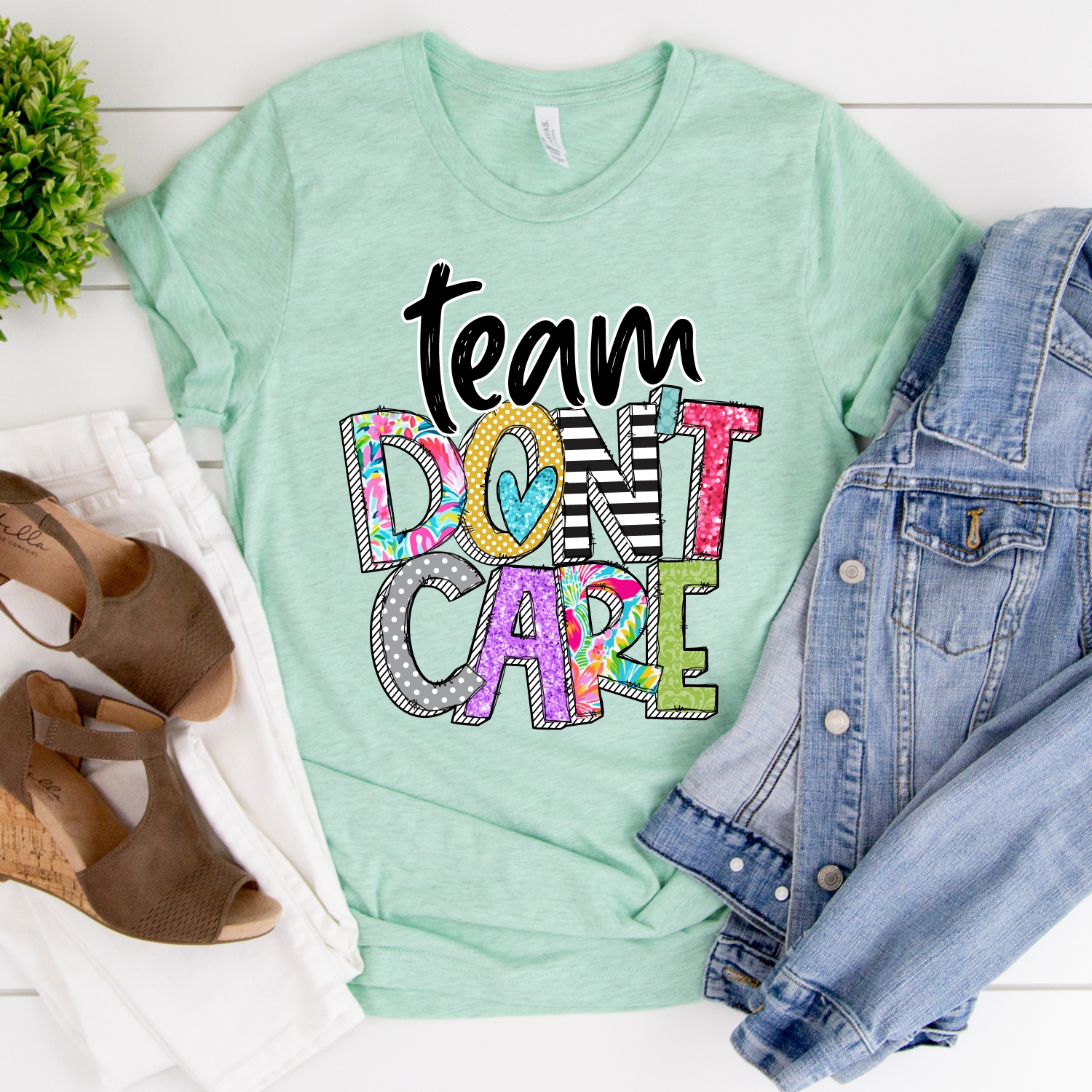 Team Dont Care BRIGHT *DTF* Transfer - Image 2