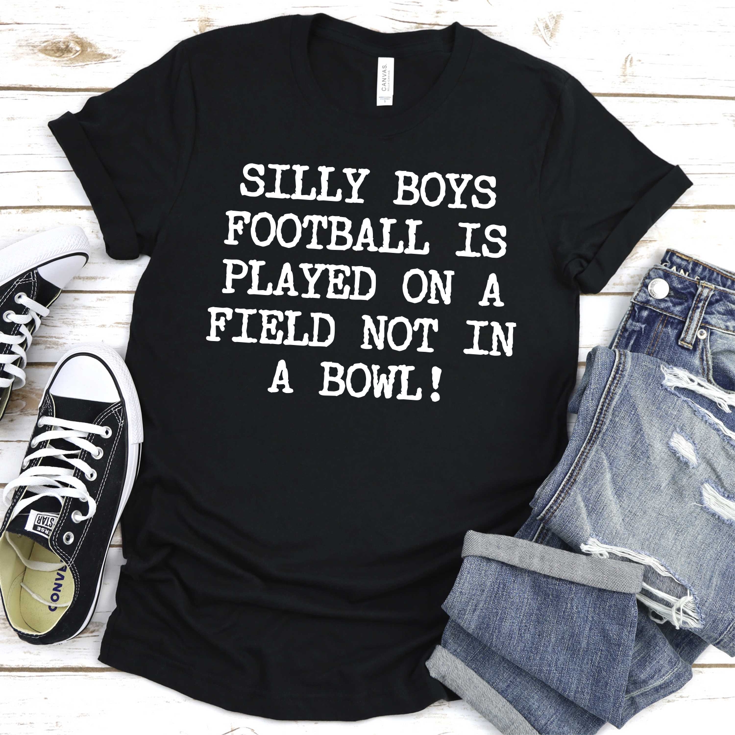 Silly boys football is played on a field WHITE *DTF* Transfer - Image 2