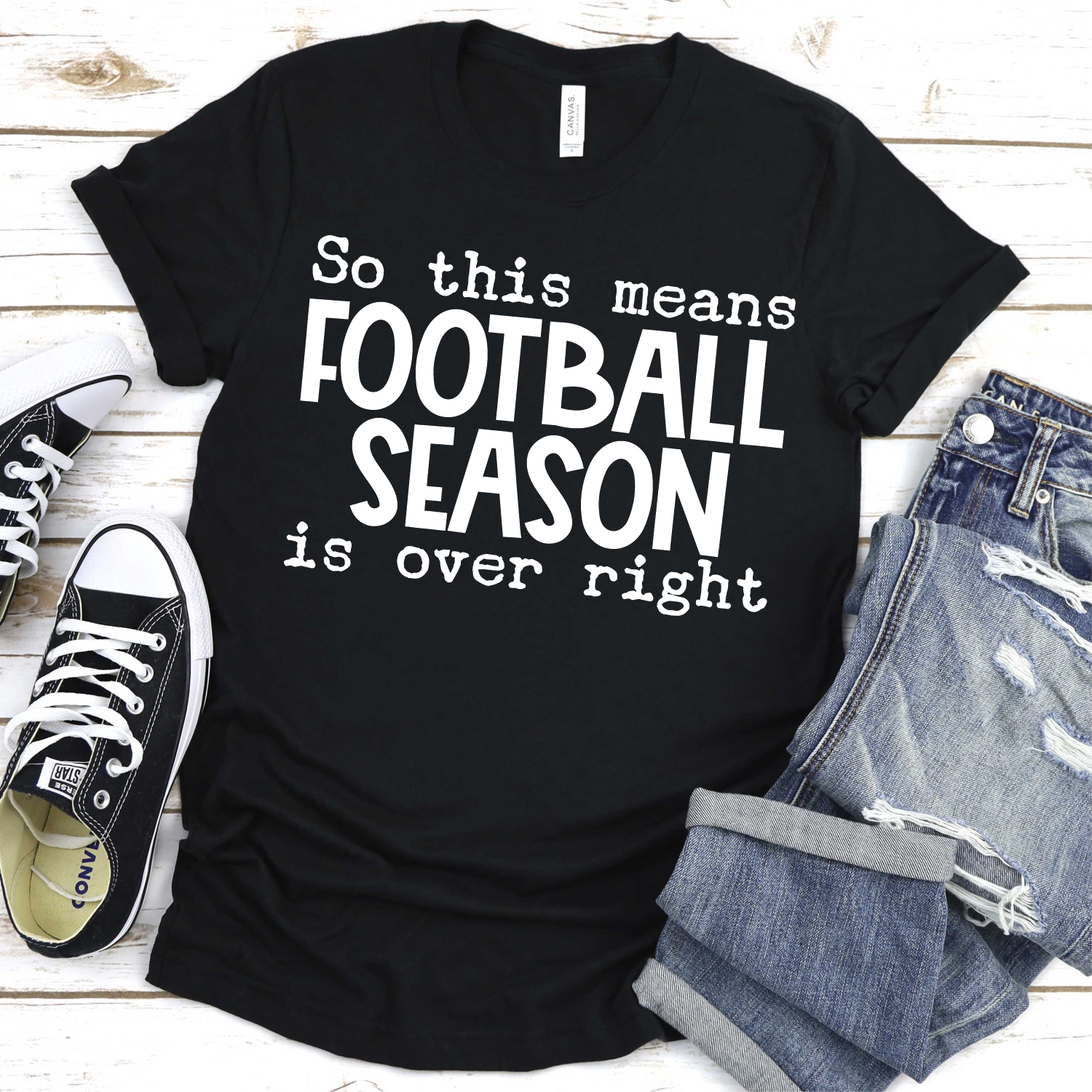 So this means football season is over right WHITE *DTF* Transfer - Image 2
