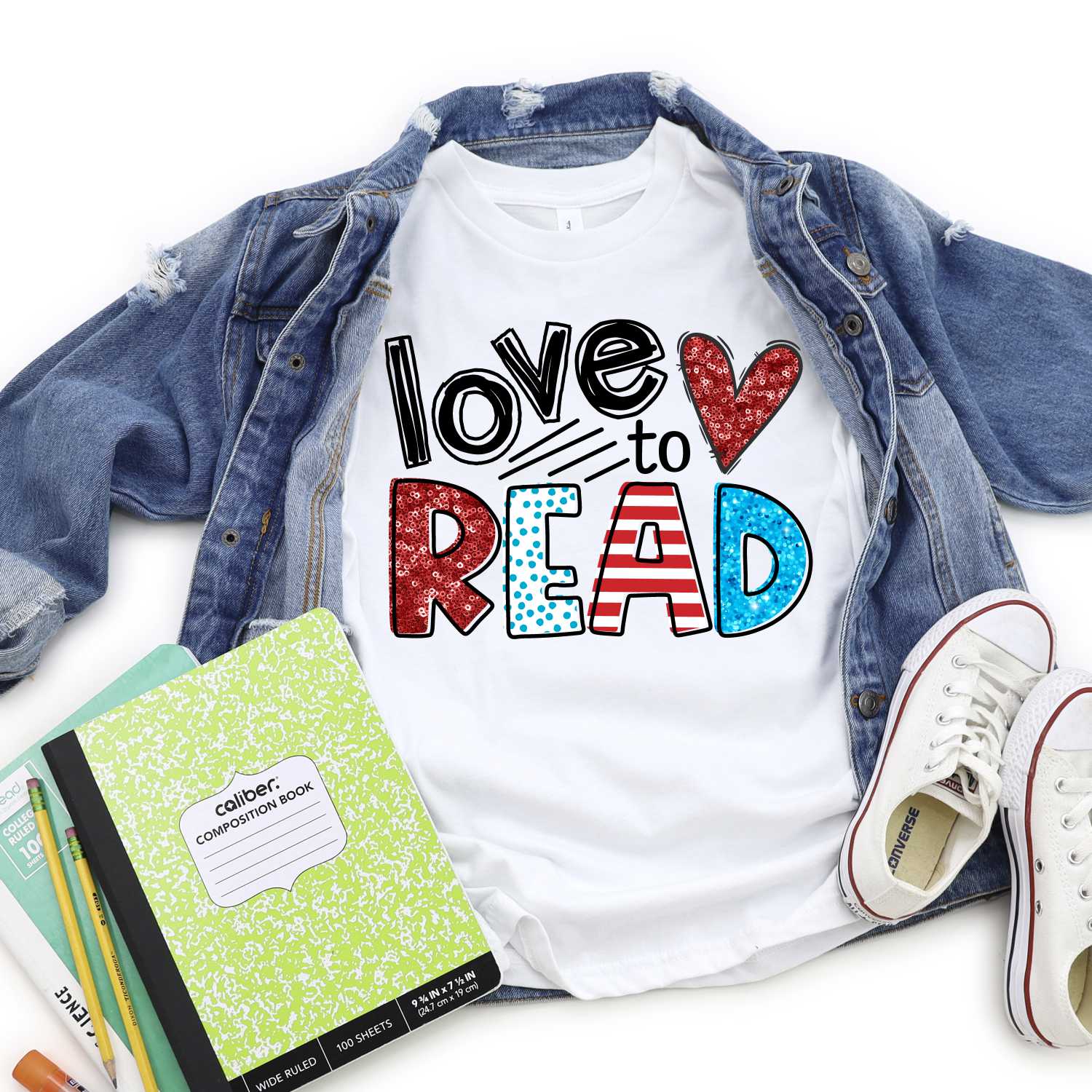 Love to read *DTF* Transfer (RWB READ)