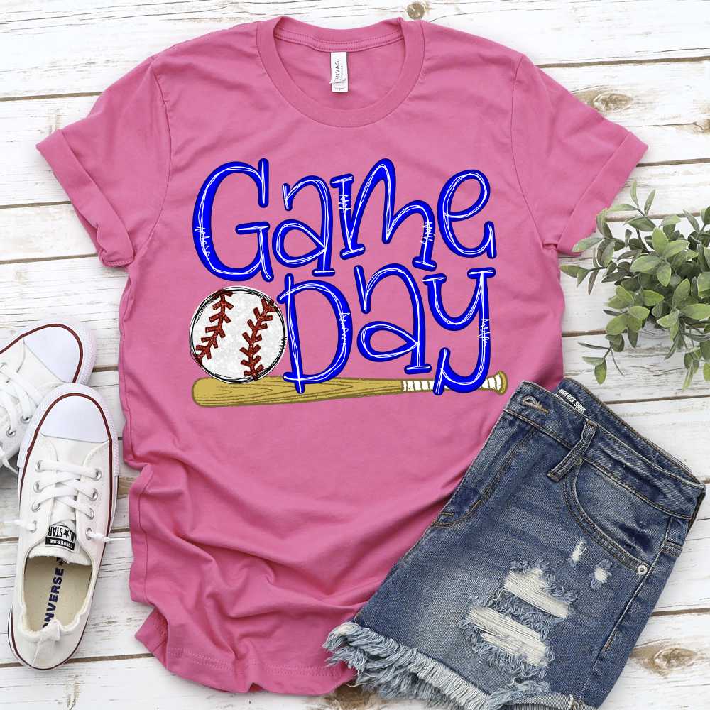 CUSTOM Game Day bat and glitter baseball *DTF* Transfer - Image 2