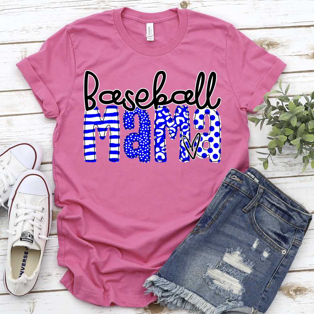 CUSTOM Baseball mama mixed letters *DTF* Transfer - Image 2