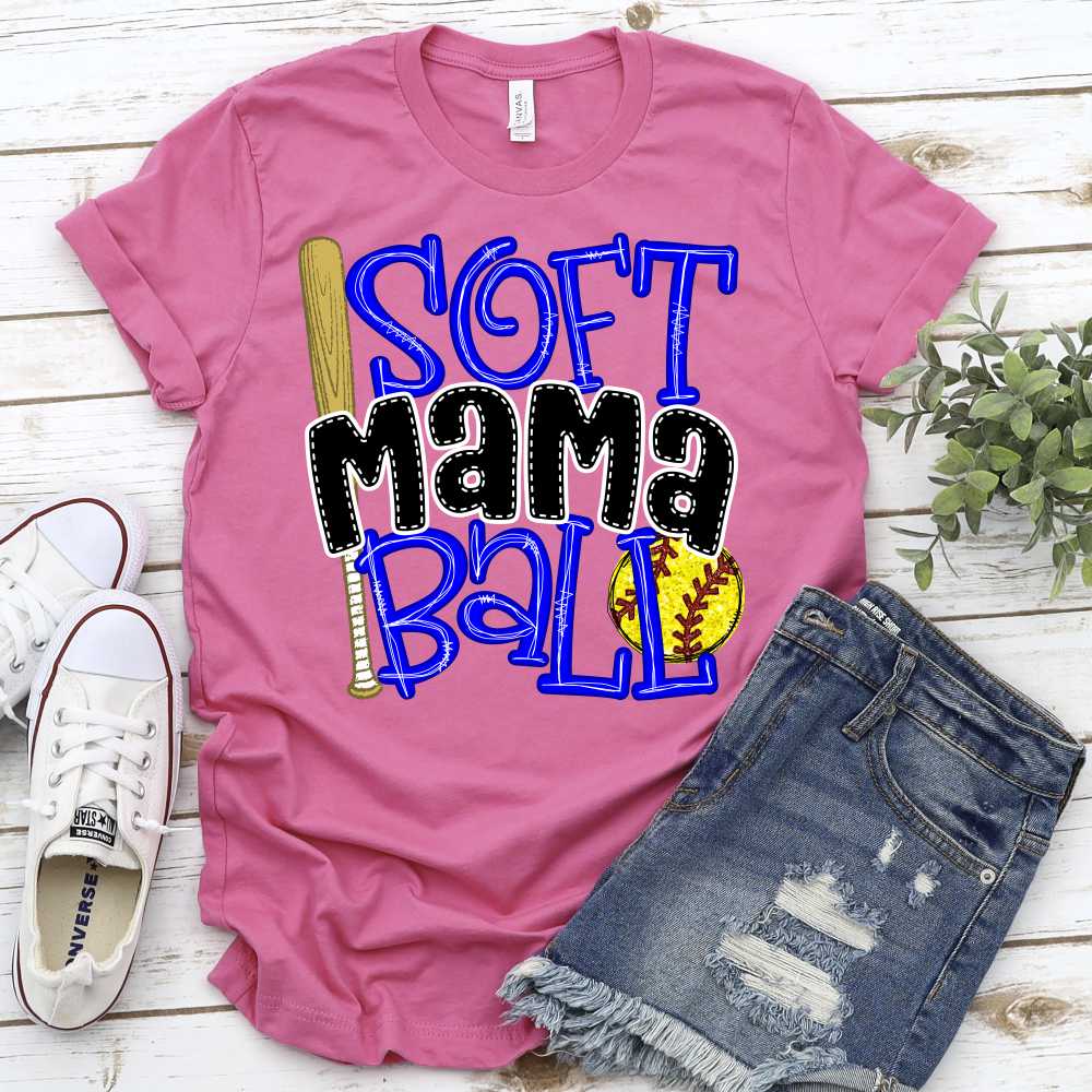 CUSTOM Softball mama stacked *DTF* Transfer - Image 2