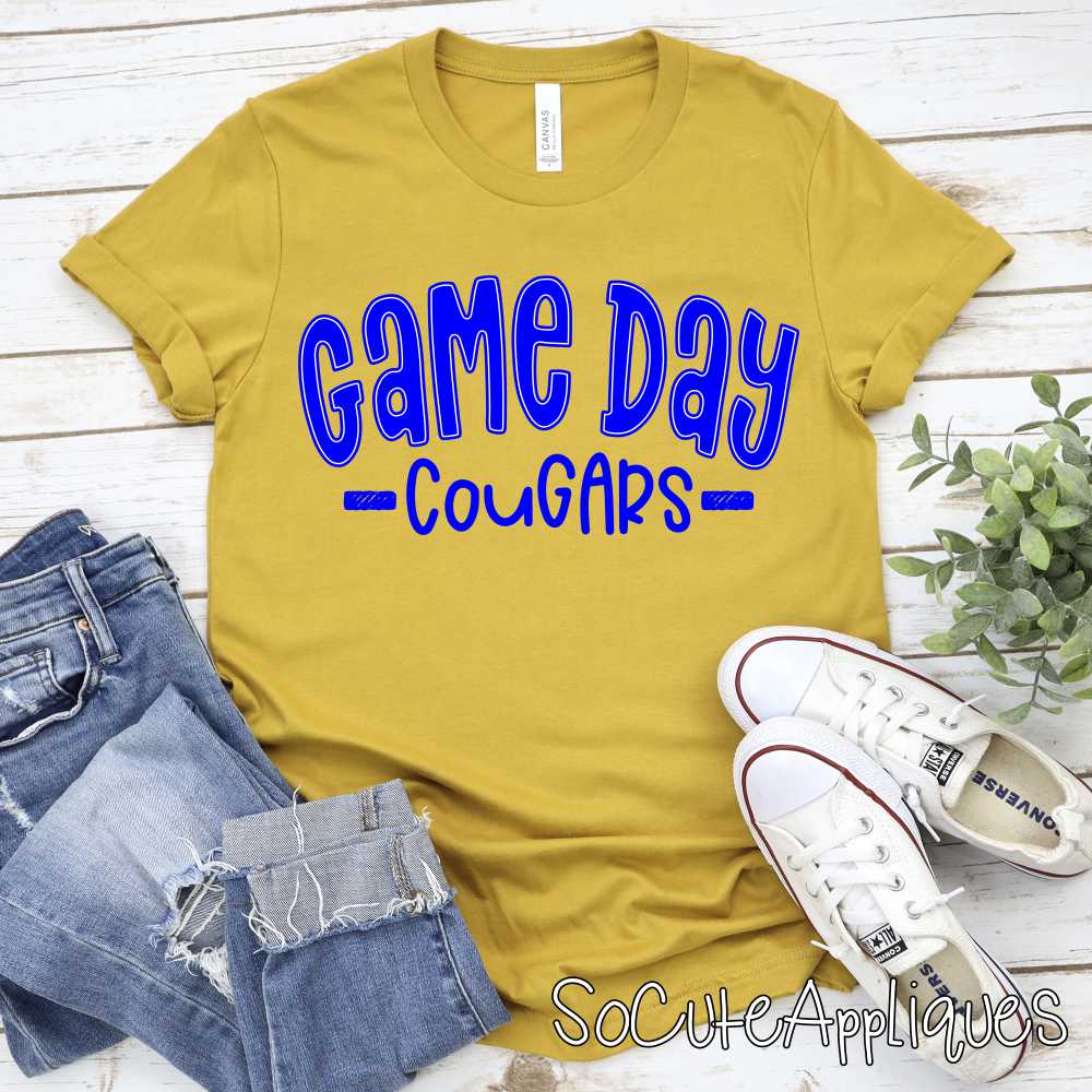 CUSTOM Game Day Mascot NEUTRAL arched 2-color *DTF* Transfer - Image 4