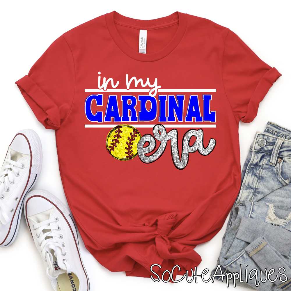 CUSTOM In my MASCOT era SOFTBALL stripes WHITE *DTF* Transfer - Image 2