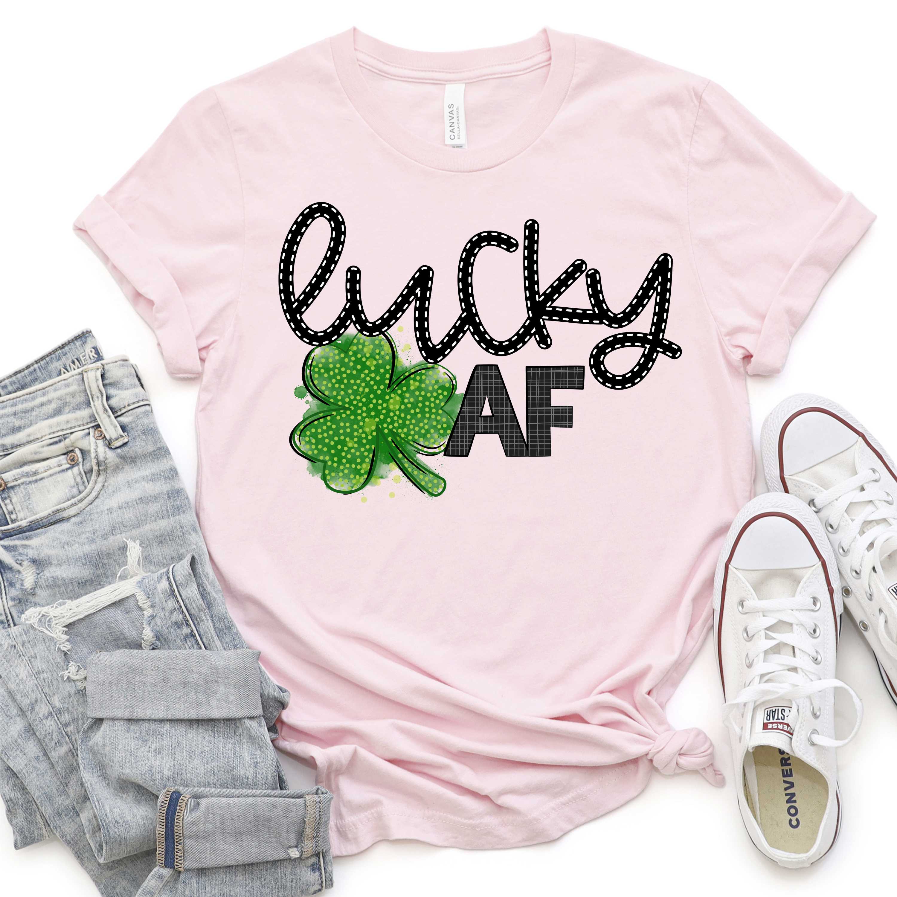 Lucky AF clover *DTF* Transfer