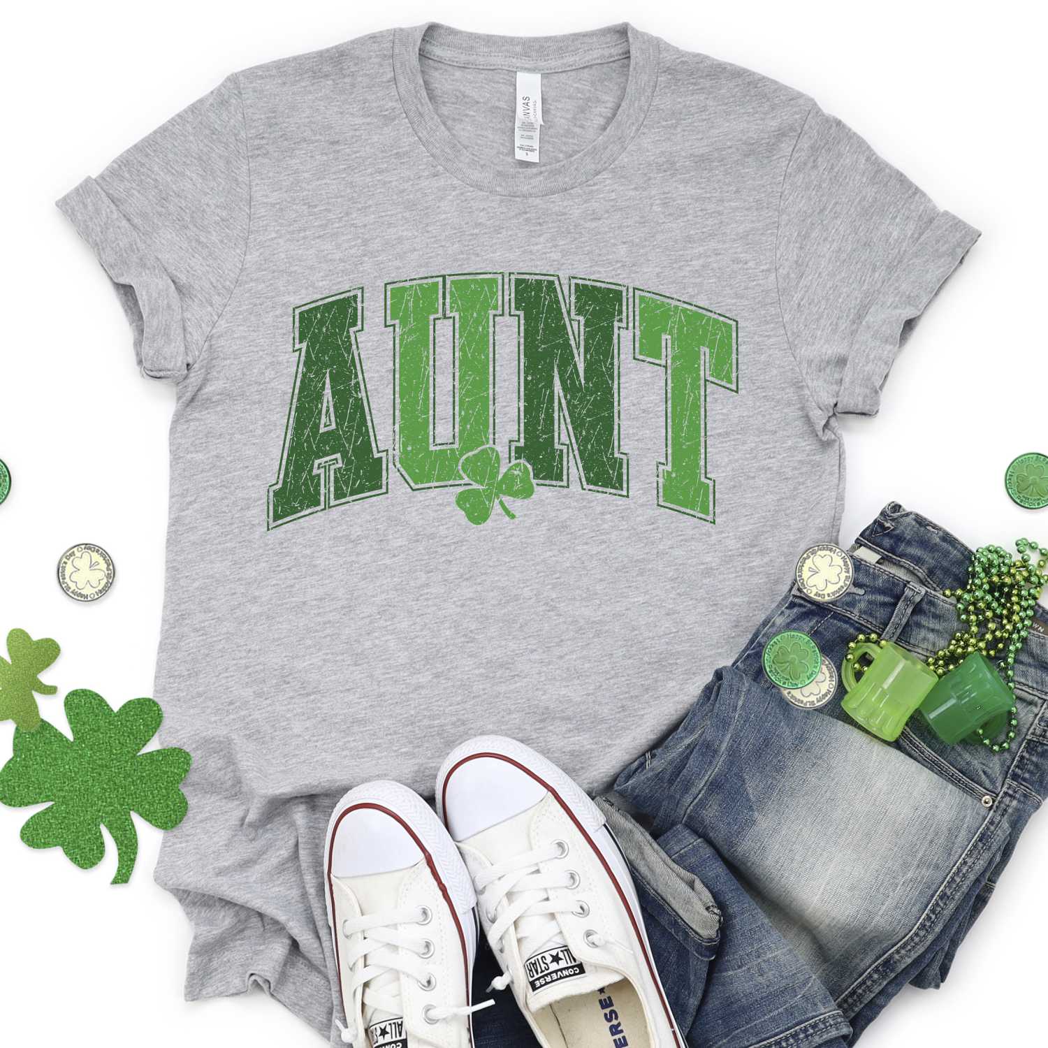 Aunt green clover *DTF* Transfer - Image 2