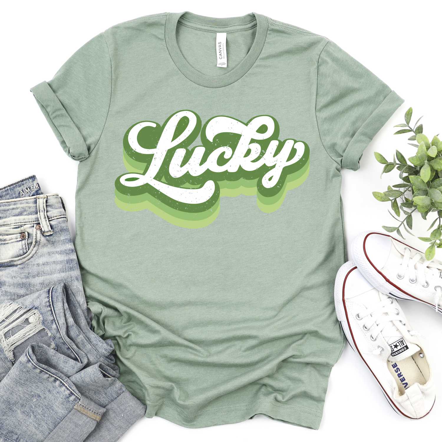 Lucky stacked layered script *DTF* Transfer - Image 2