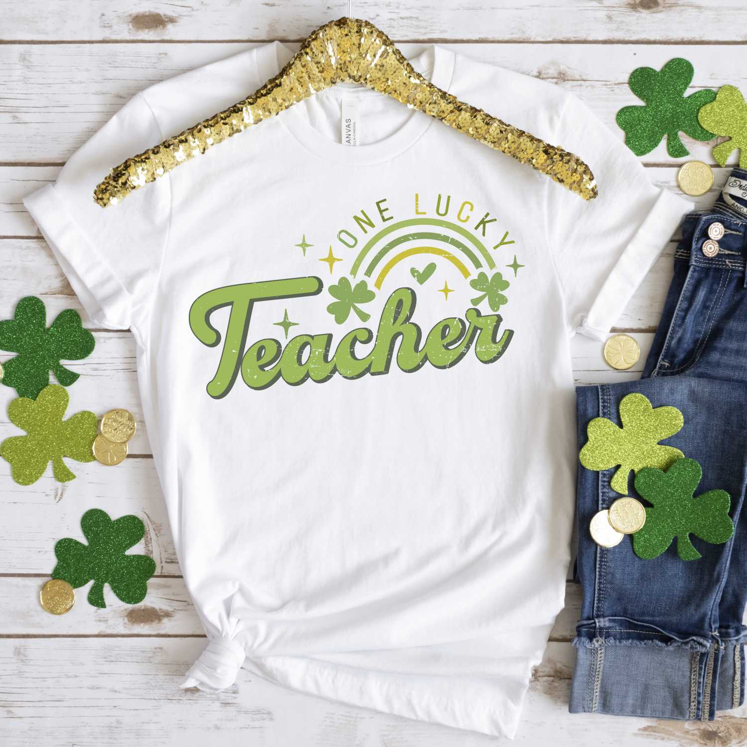 One lucky teacher *DTF* Transfer - Image 2
